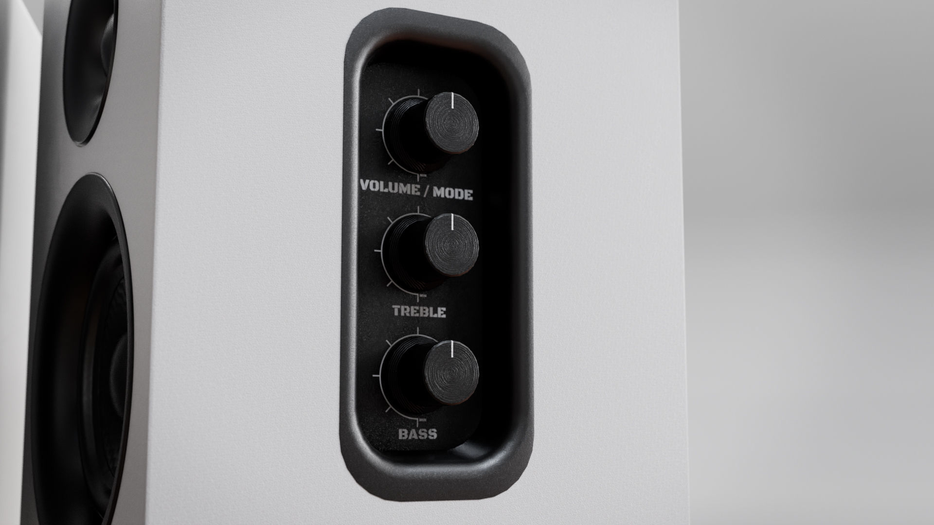 Speakers set pair of 3D model_8