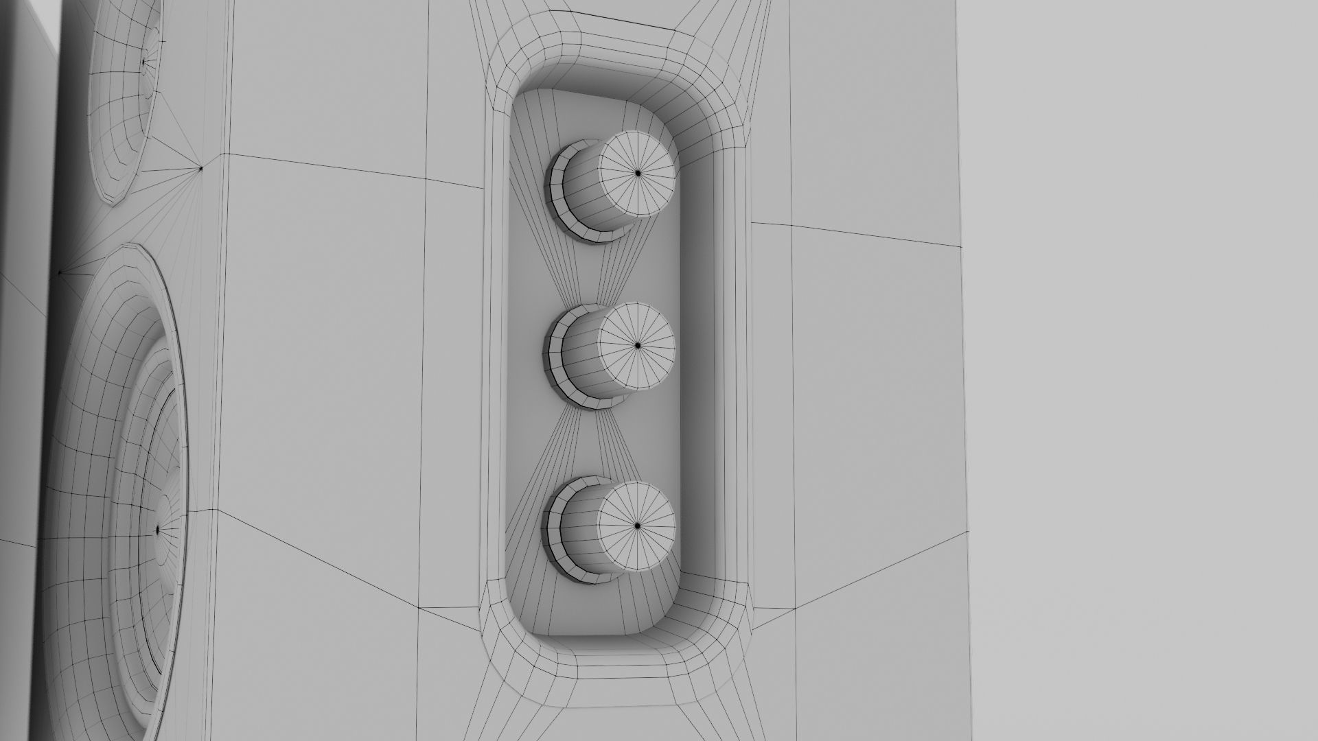 Speakers set pair of 3D model_21