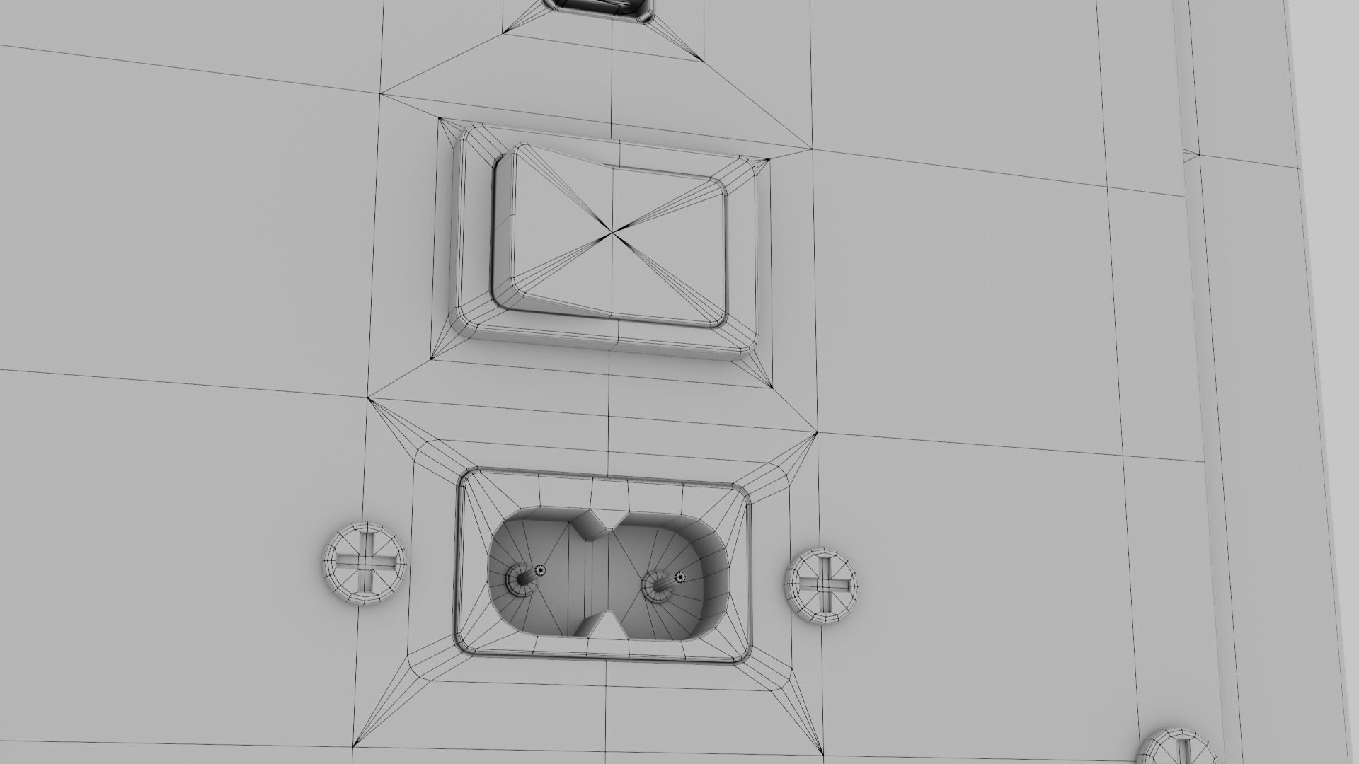 Speakers set pair of 3D model_20