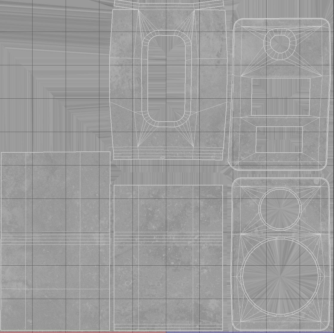 Speakers set pair of 3D model_28