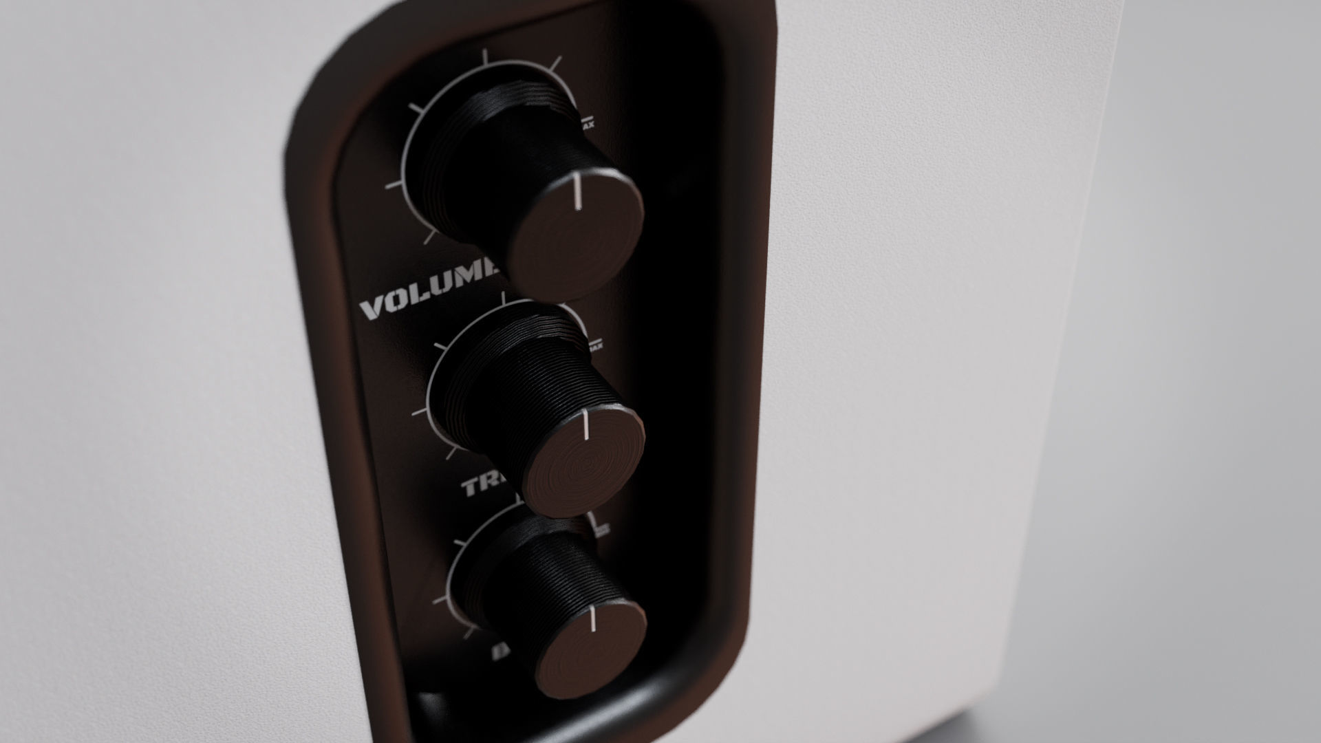 Speakers set pair of 3D model_9