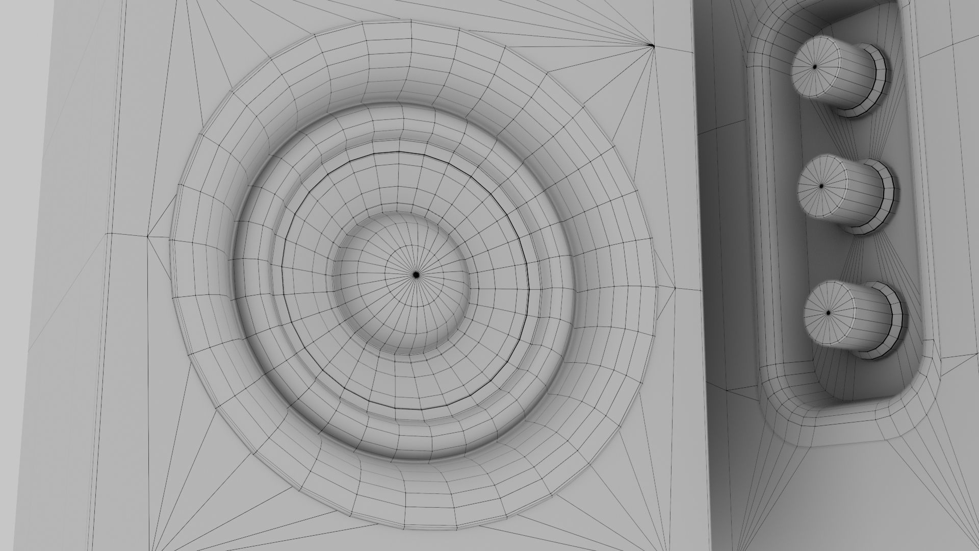 Speakers set pair of 3D model_25