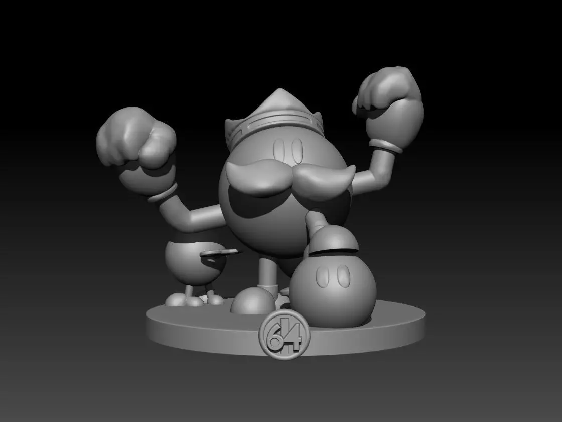 King Bob-bom - Mario 64 Free 3D print model