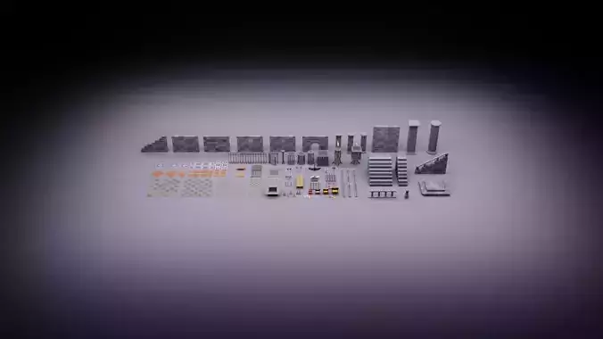 Low Poly Dungeon Assets Low-poly 3D model