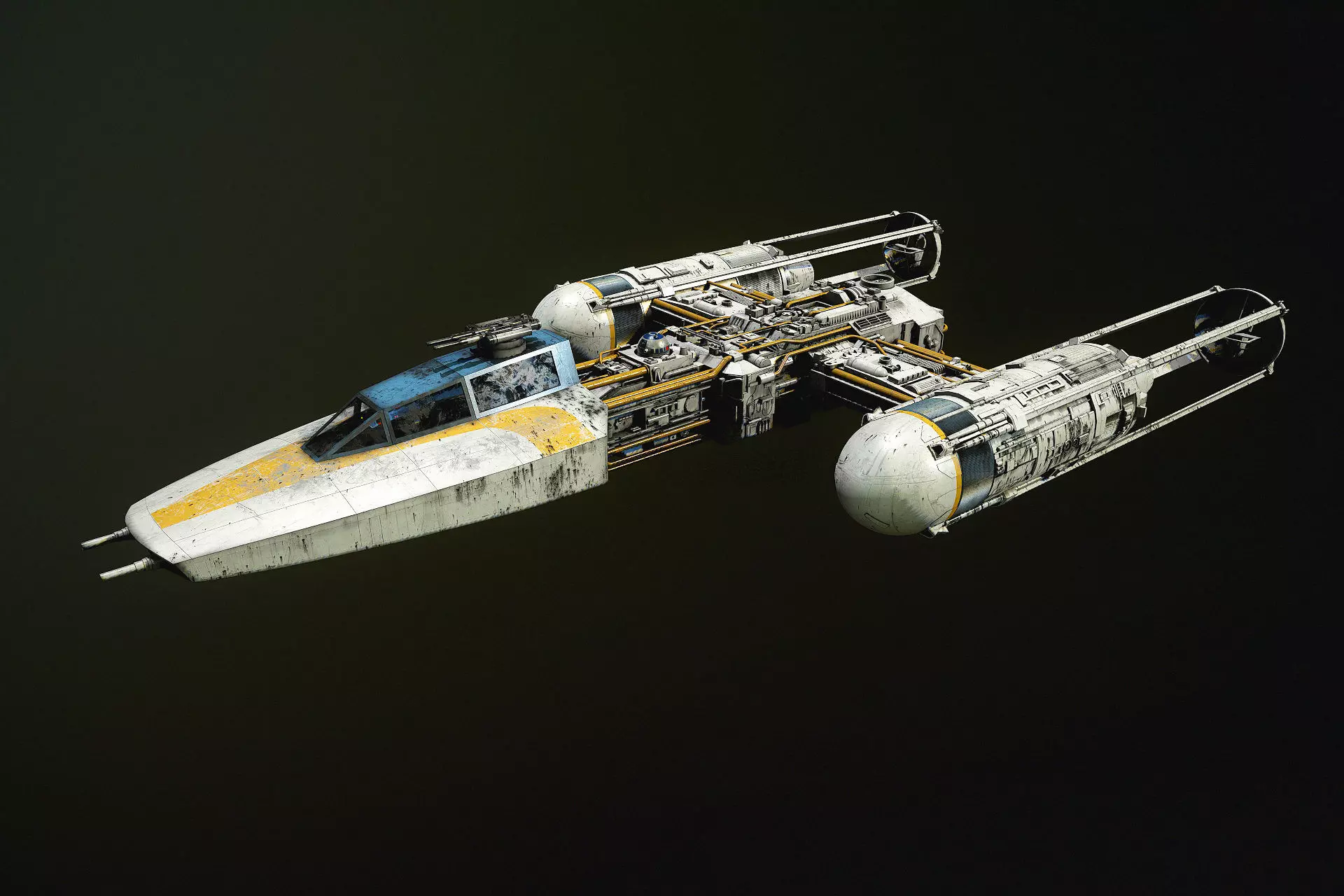 Y-wing Starfighter Star Wars 3D model