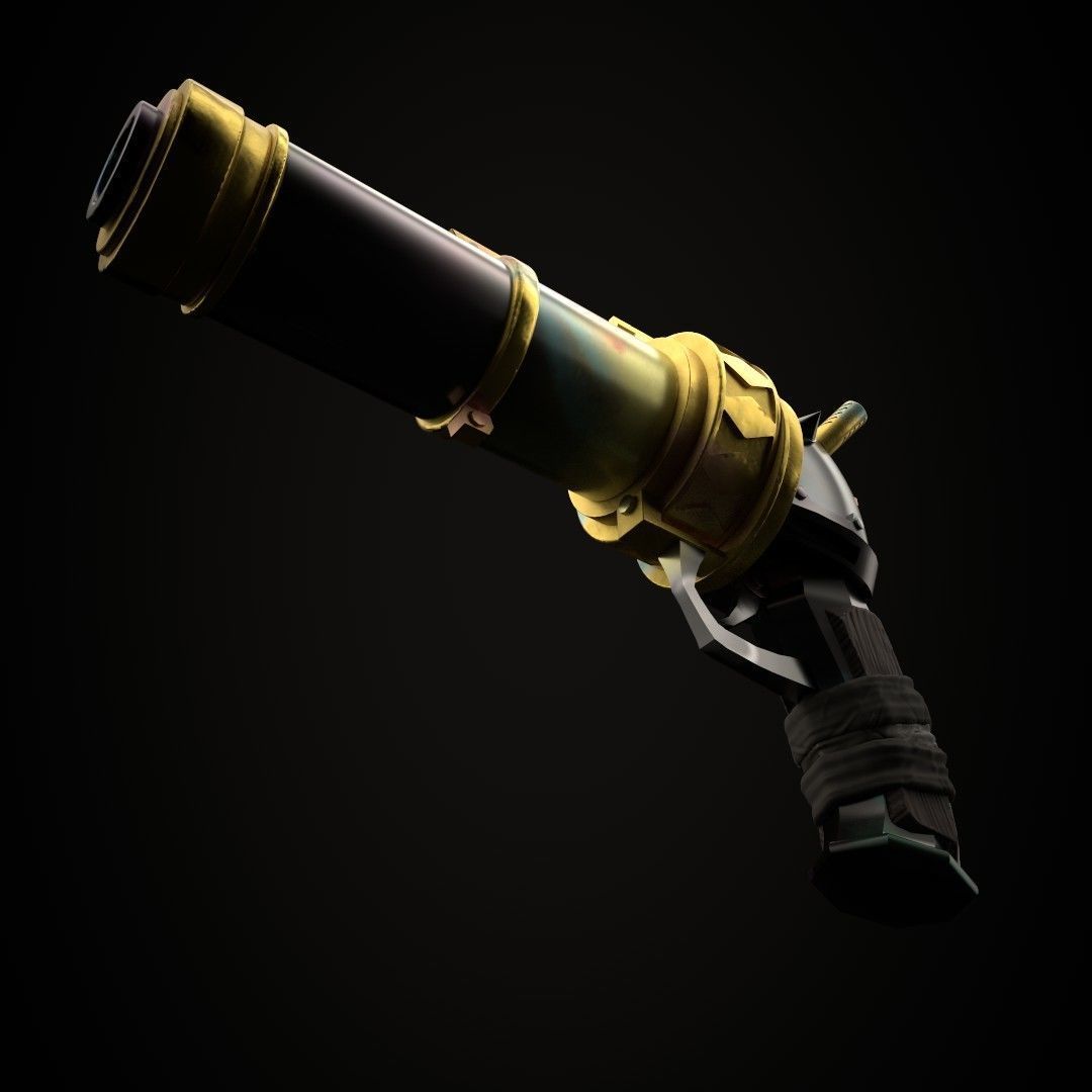 Arcane Jinx Pistol 3D model_2