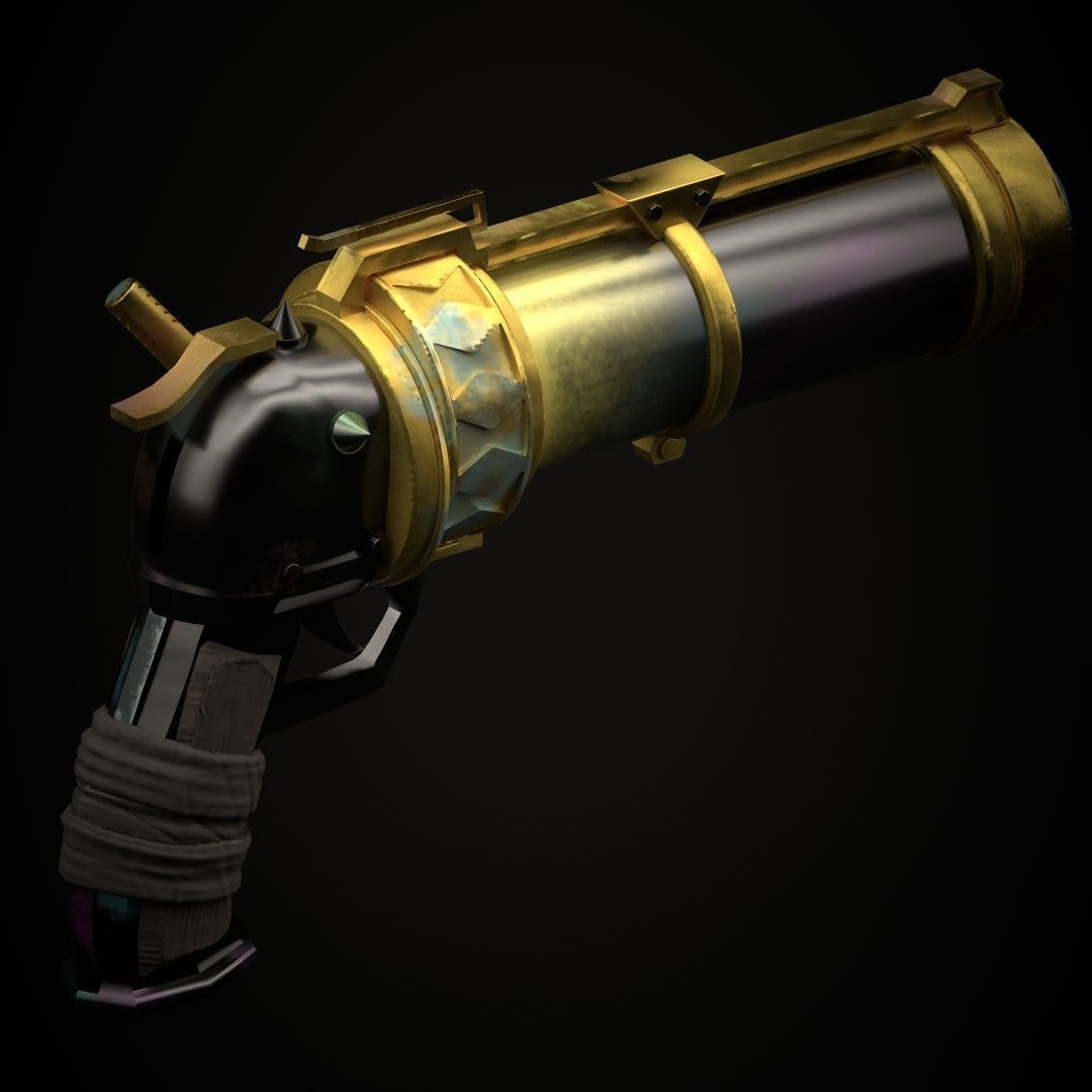 Arcane Jinx Pistol 3D model_3