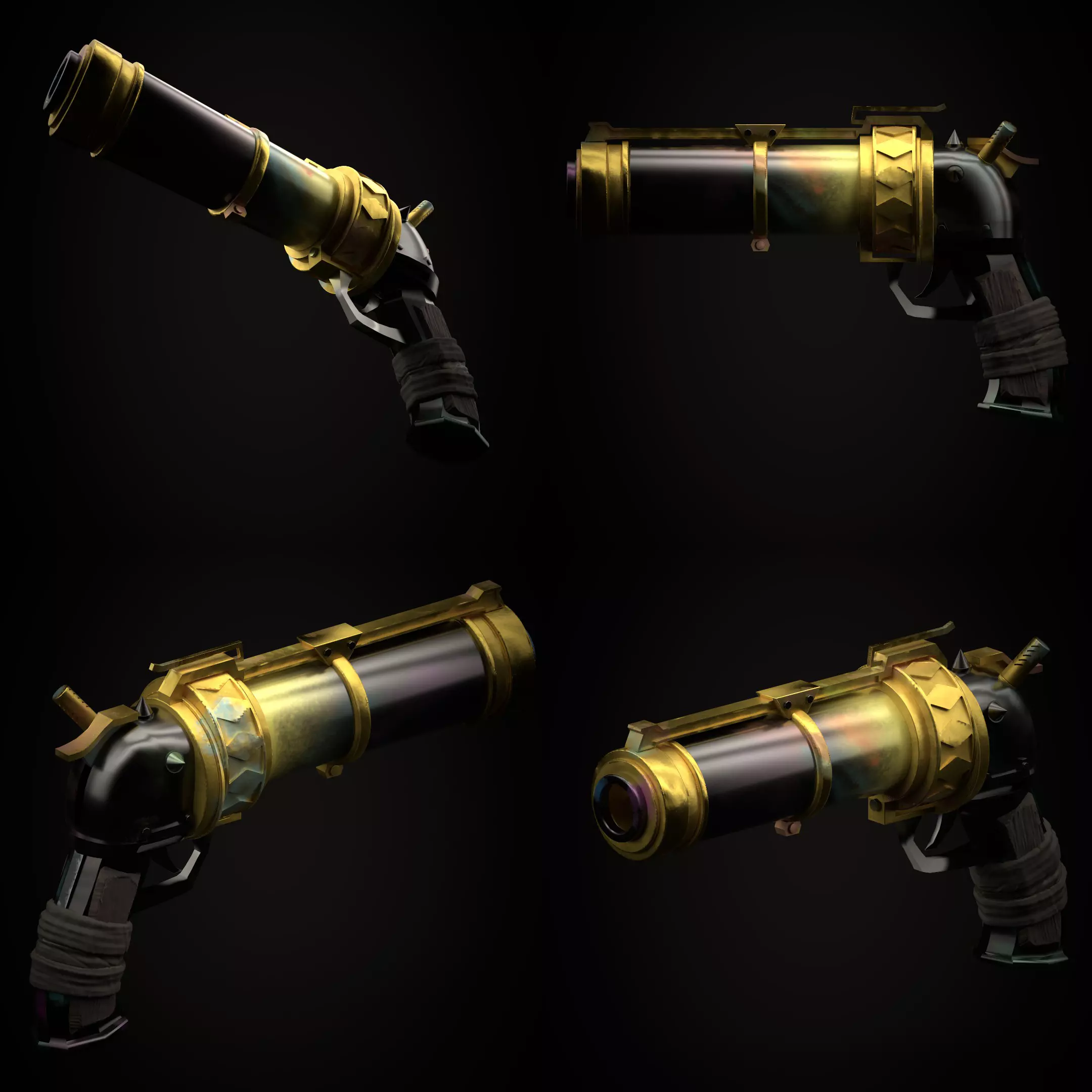 Arcane Jinx Pistol 3D model_0