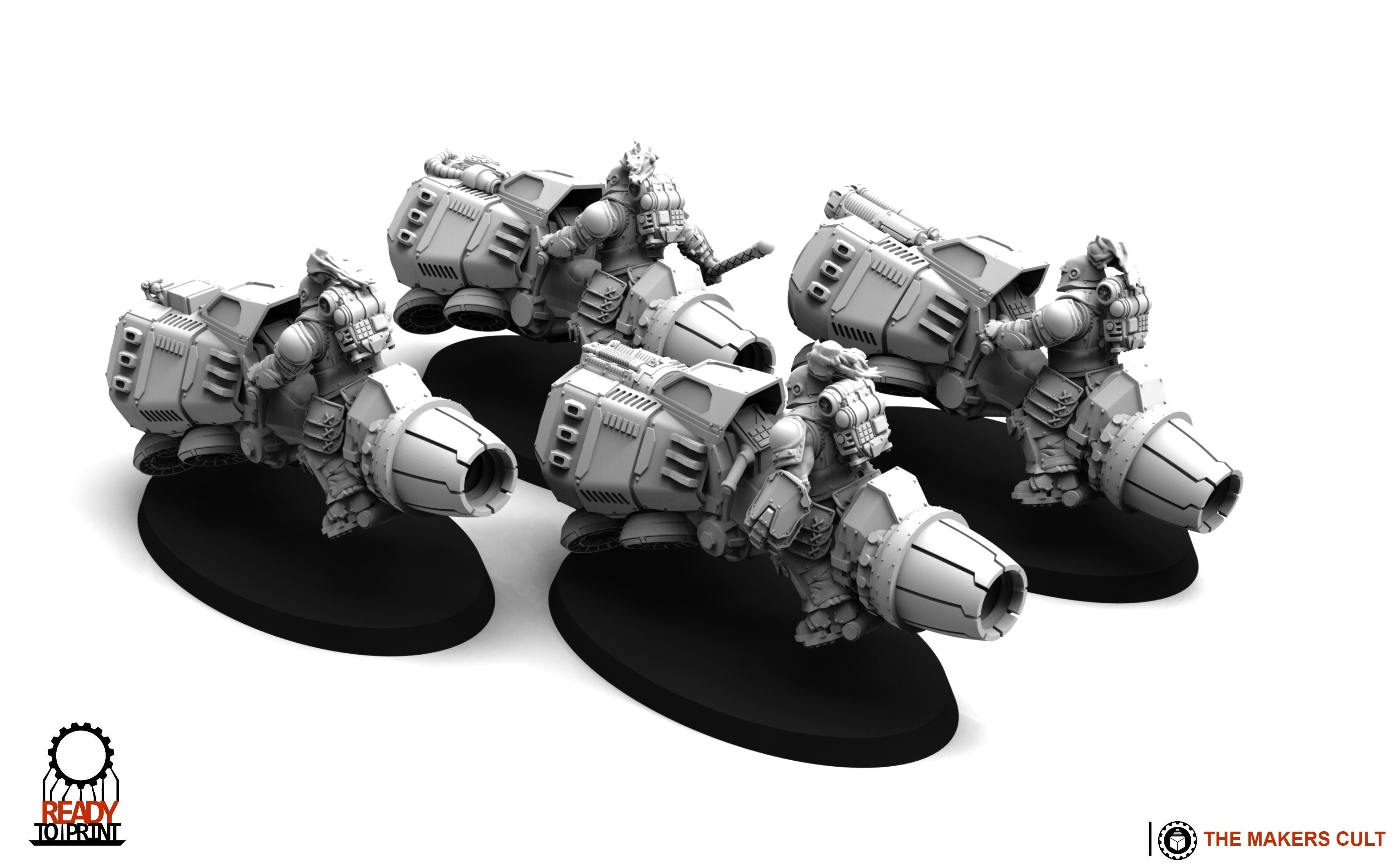 Tempest Legion - Jetbike Squadron 3D print model_4