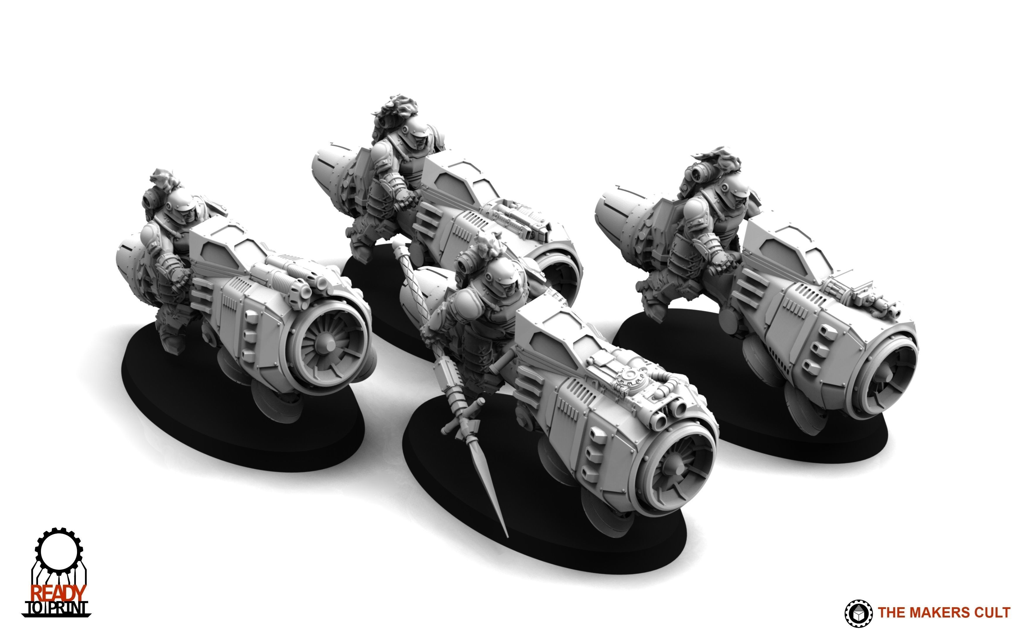 Tempest Legion - Jetbike Squadron 3D print model_3