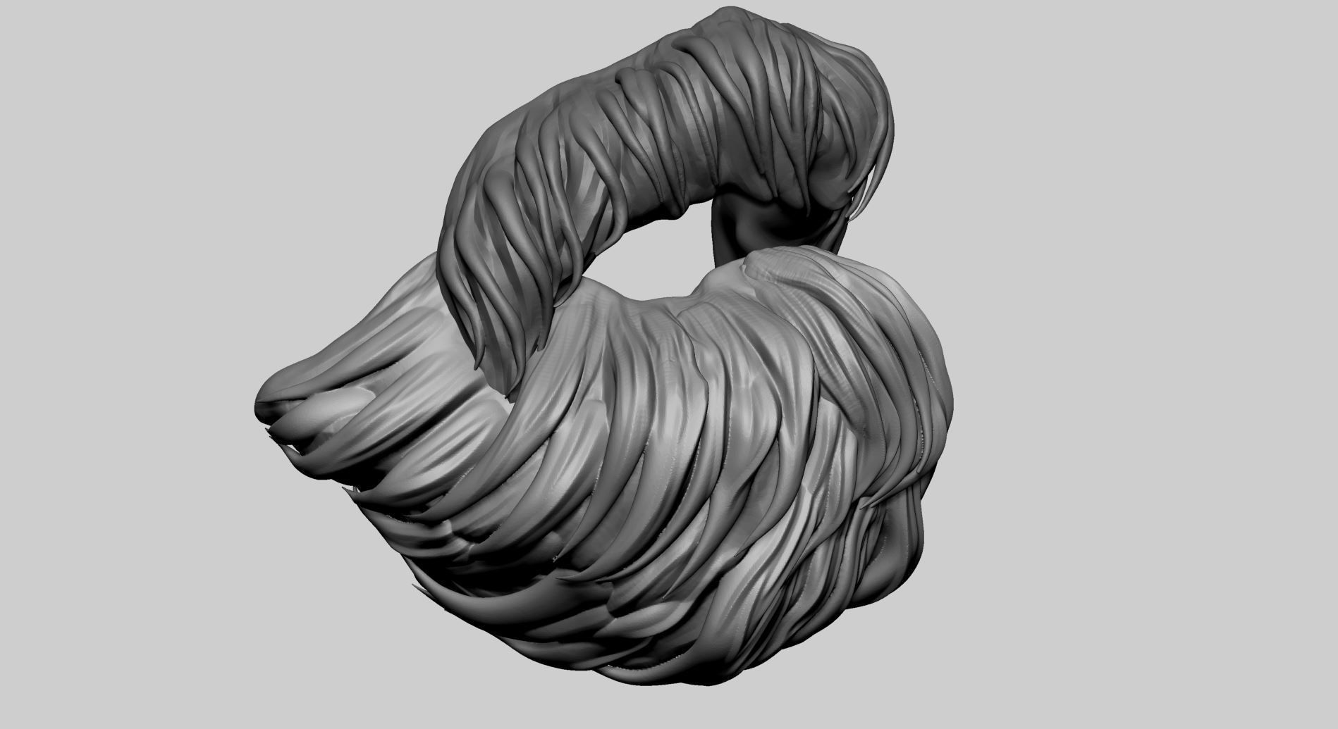 Mustache and Goatee 3D model_1