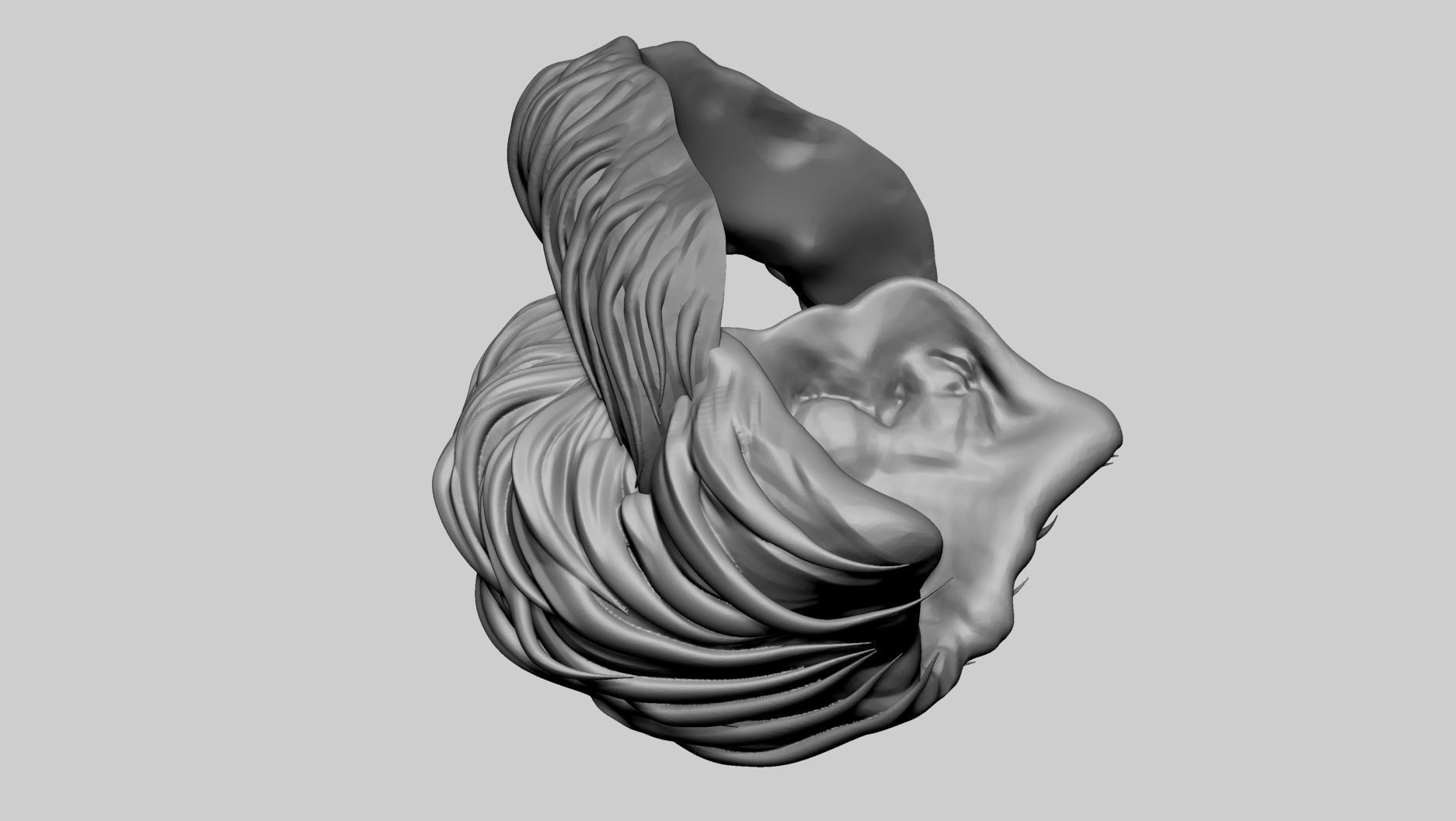 Mustache and Goatee 3D model_3