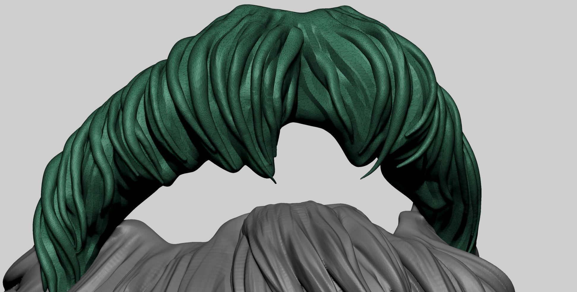 Mustache and Goatee 3D model_10