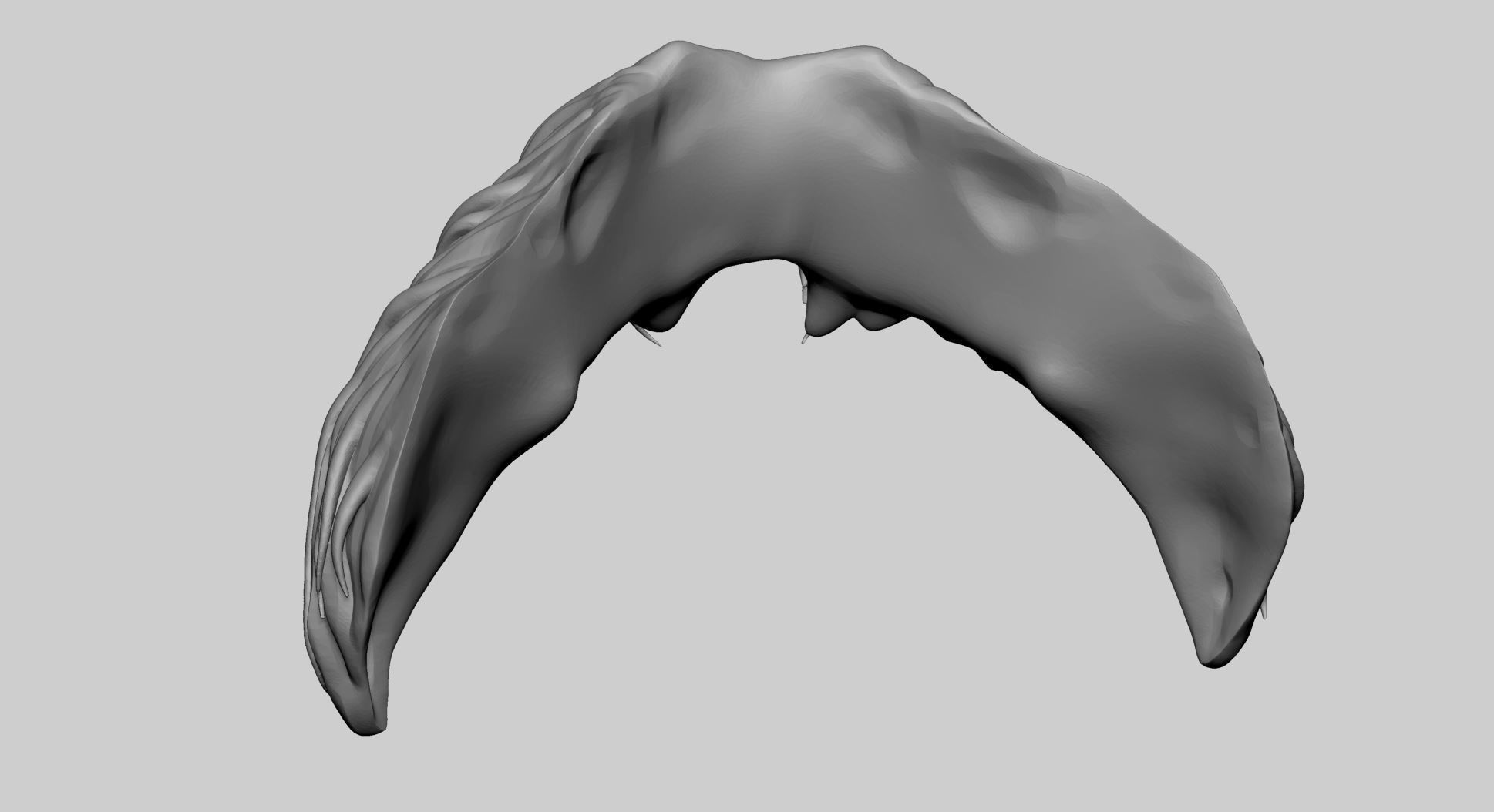 Mustache and Goatee 3D model_9