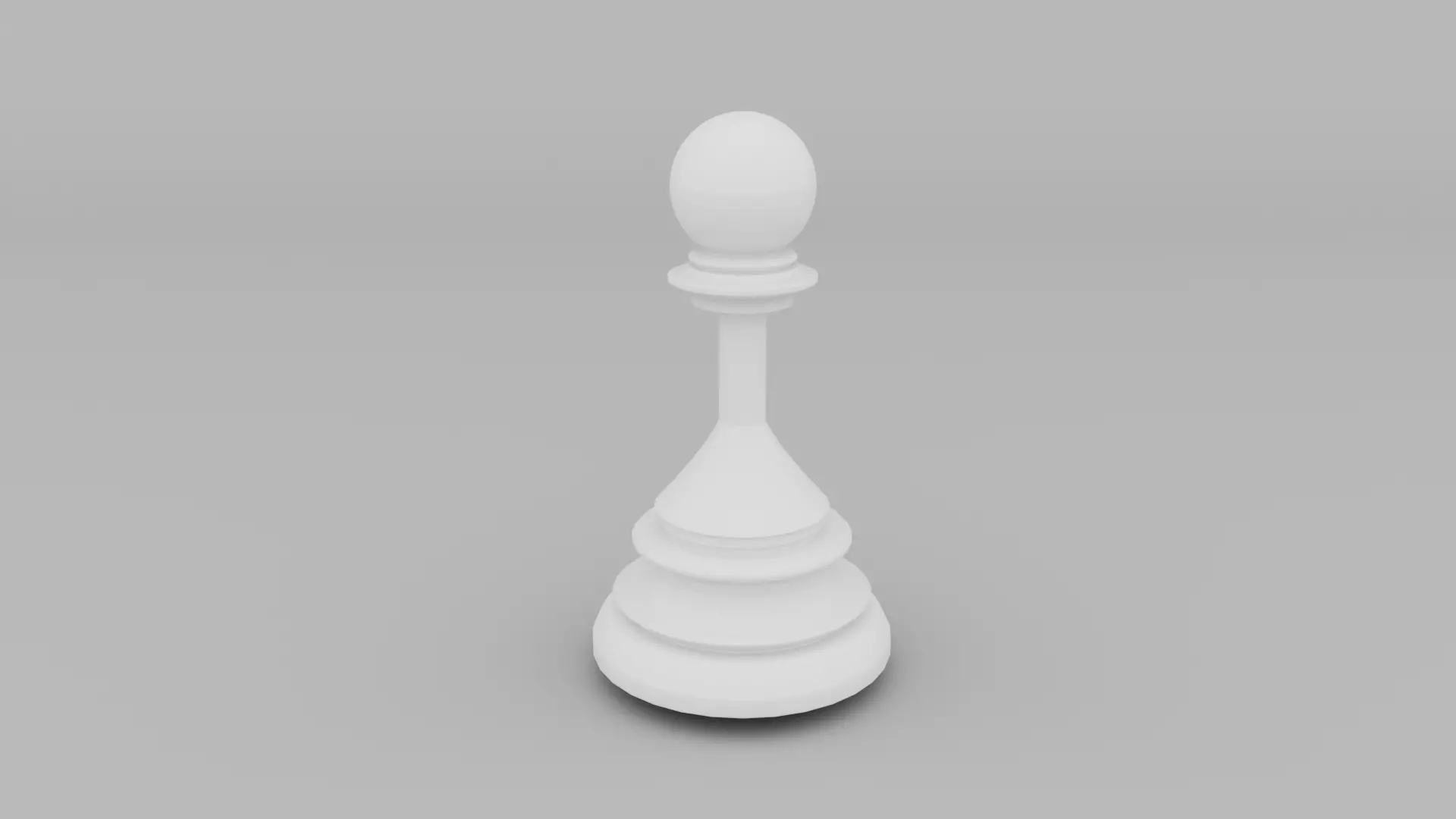 Chess Pawn Low-poly 3D model_0