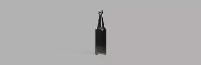Glass soda bottle 