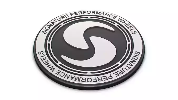Signature Performance logo 3D model