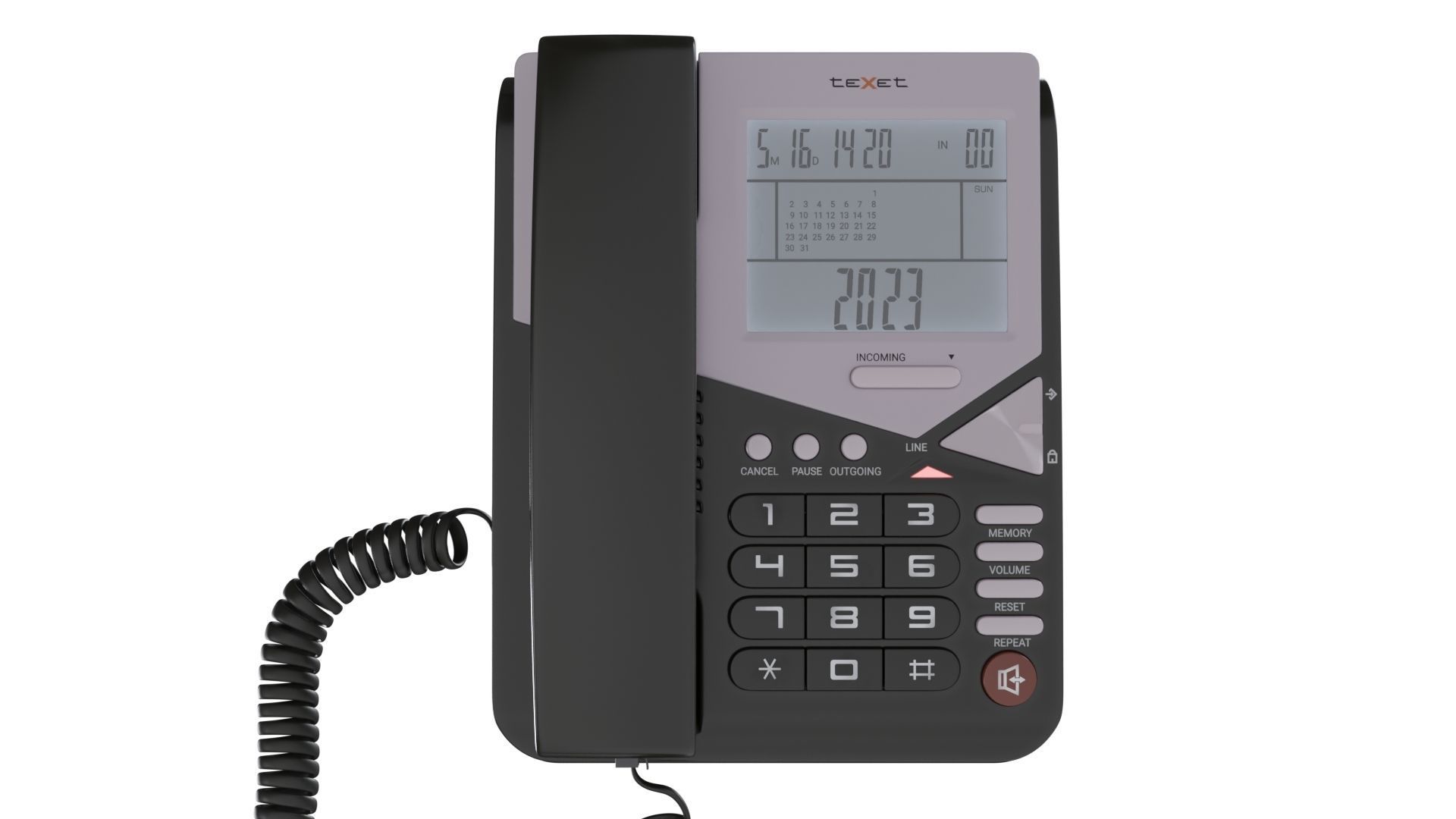 Telephone TEXET TX 244 3D model_4