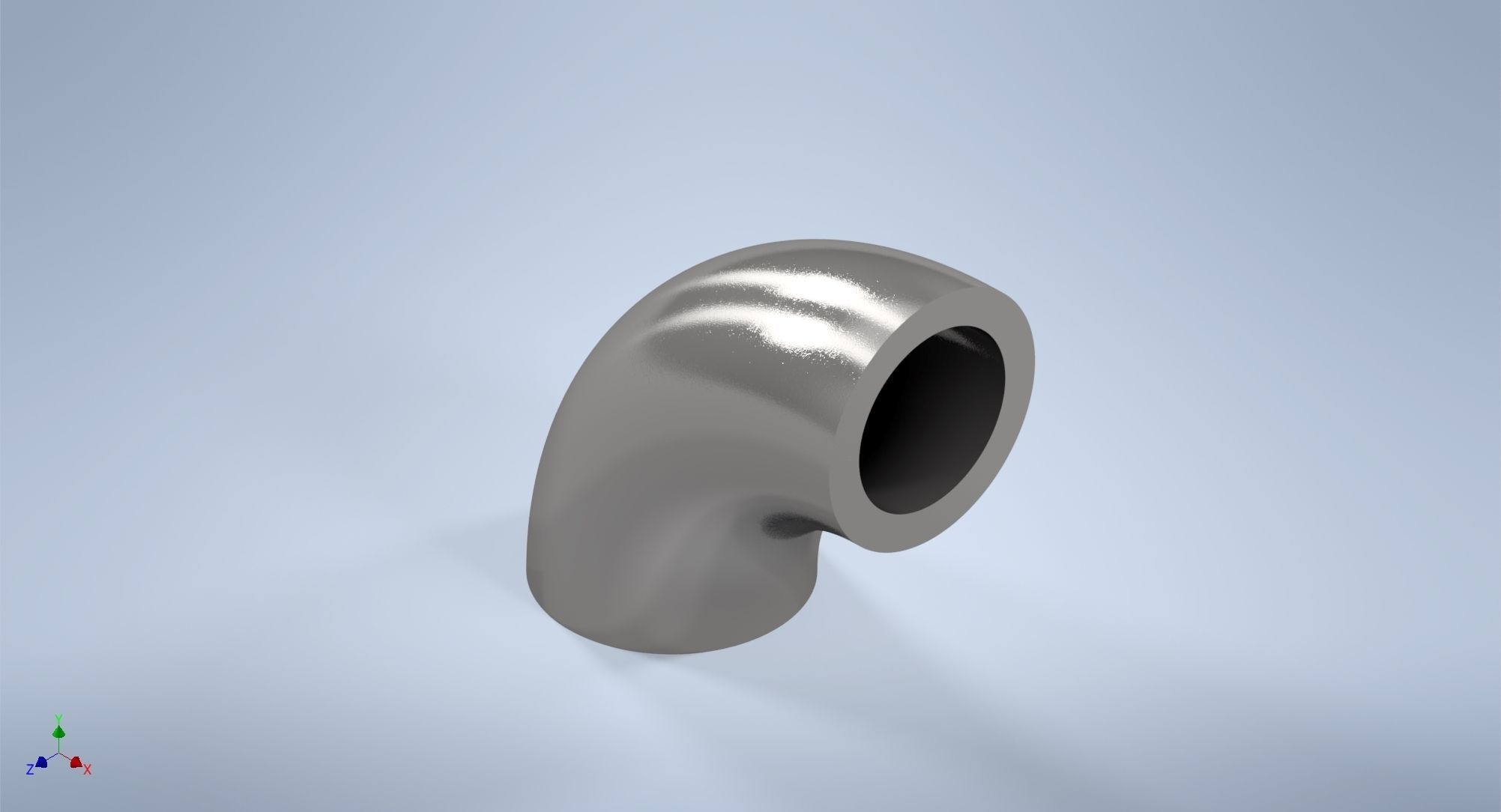 2 inches NPS BW 90 Degrees LR Elbows ASME-ANSI 3D print model_4