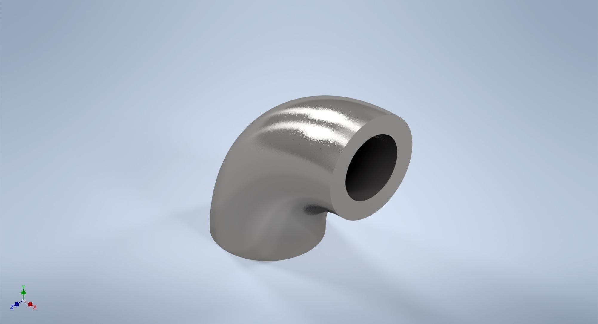 2 inches NPS BW 90 Degrees LR Elbows ASME-ANSI 3D print model_5