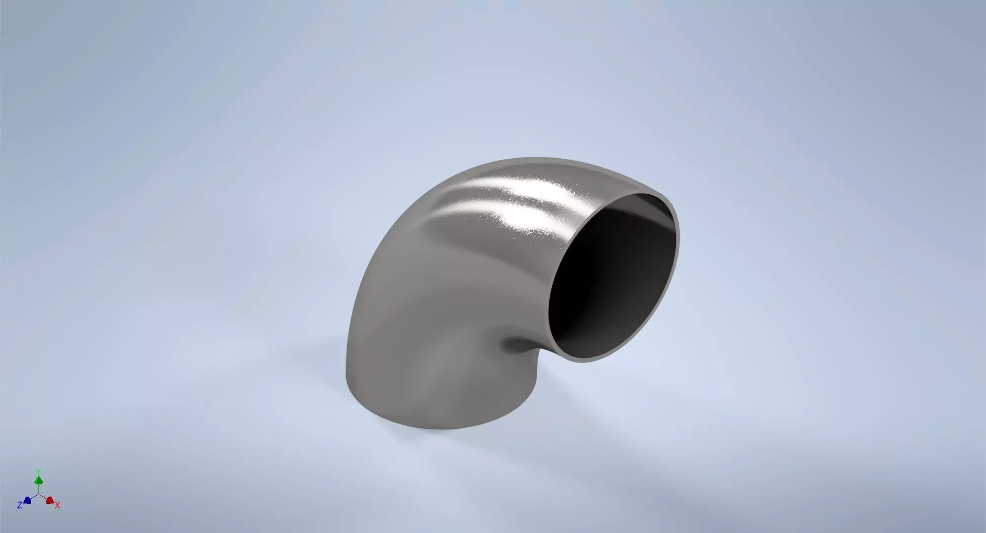 2 inches NPS BW 90 Degrees LR Elbows ASME-ANSI 3D print model_0