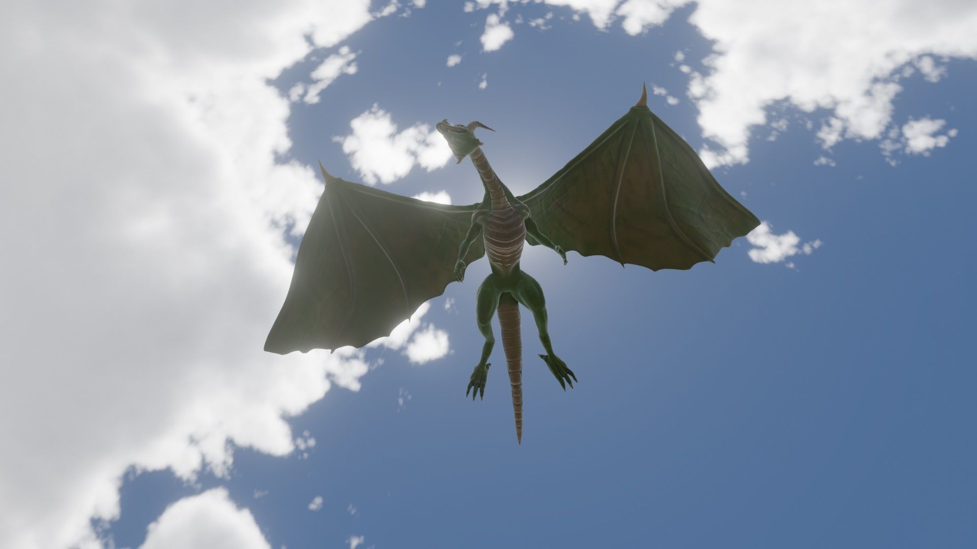 Dragon Game ready  Low-poly 3D model_3