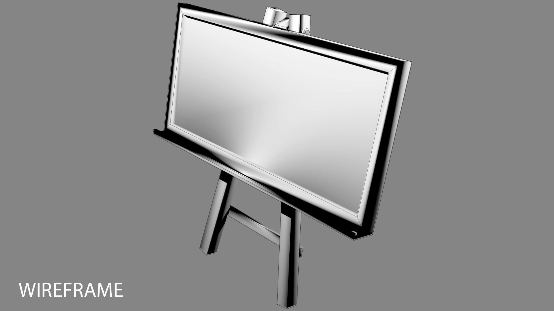 Blackboard Size 30X60 3D model_3