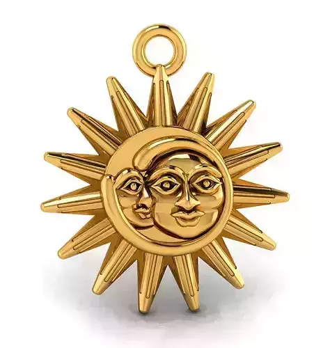 Surya Pendant 3D print model
