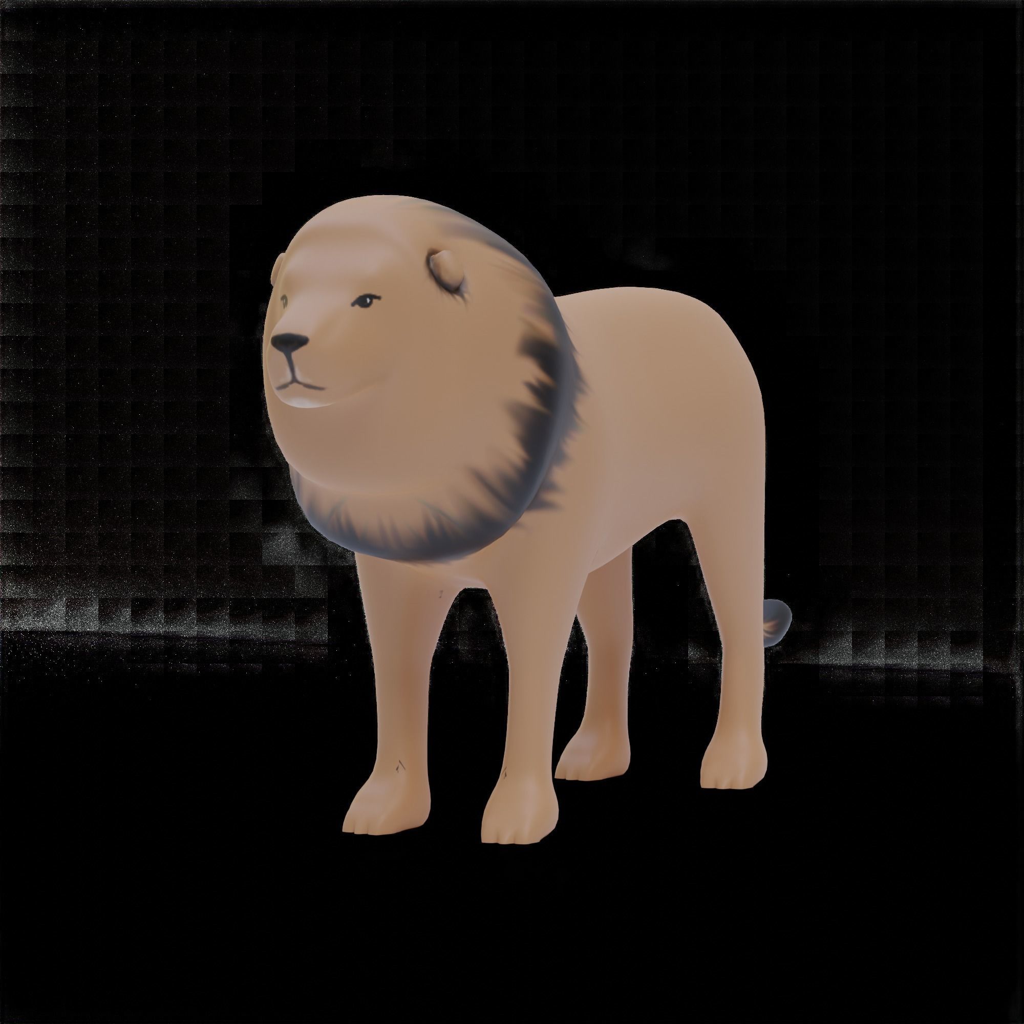 13 Animals Base Meshes Low-poly 3D model Low-poly 3D model_5