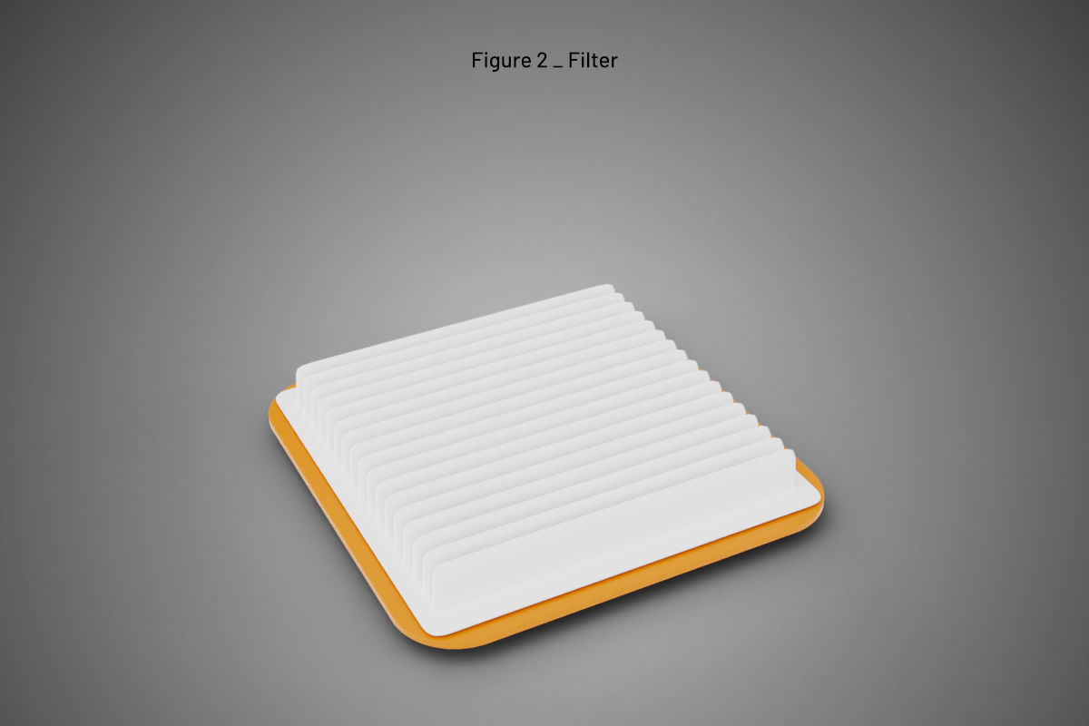 Mac Studio filter casing - 3D printing 3D print model_3