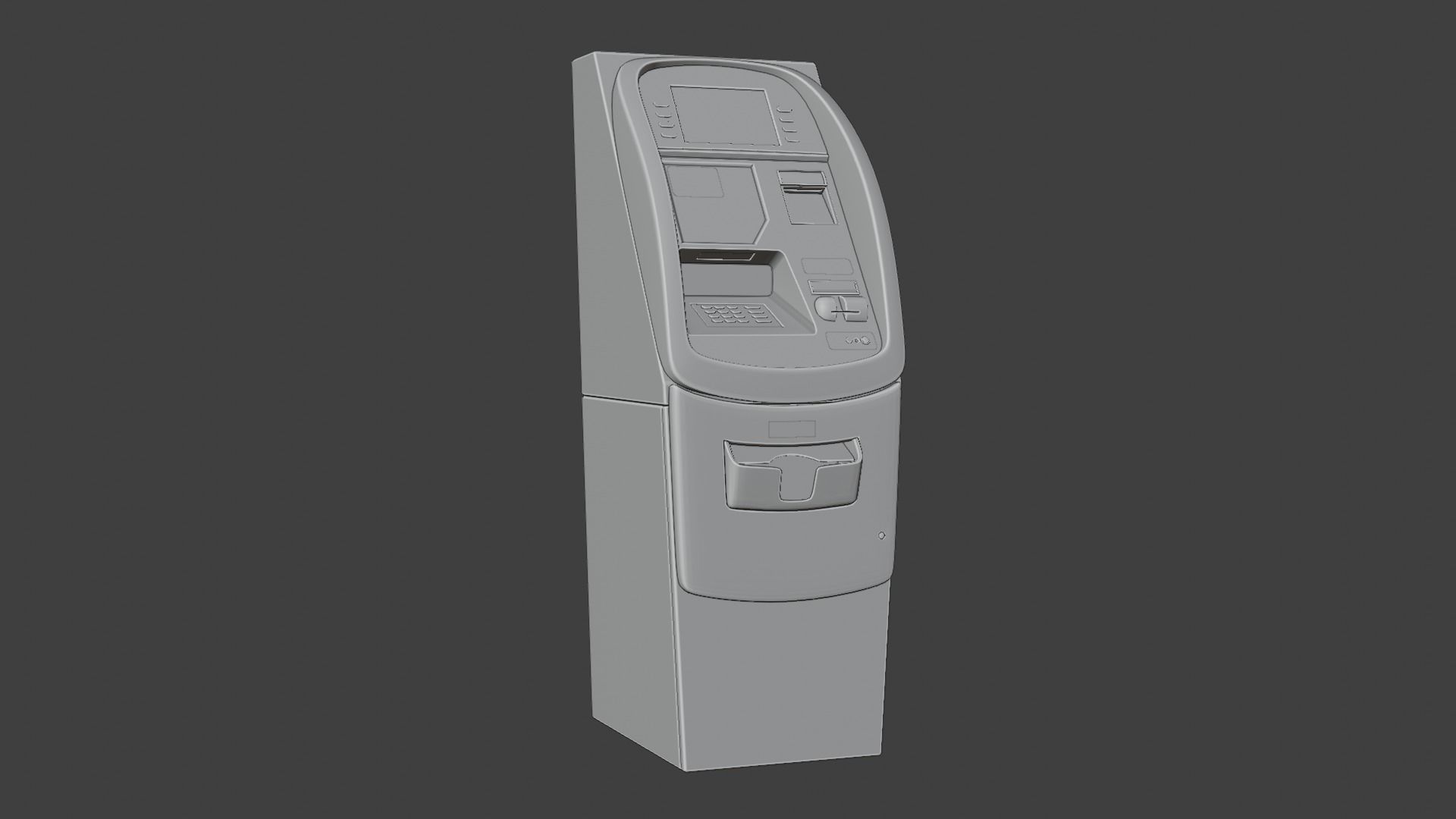 ATM on ground Low-poly 3D model_4