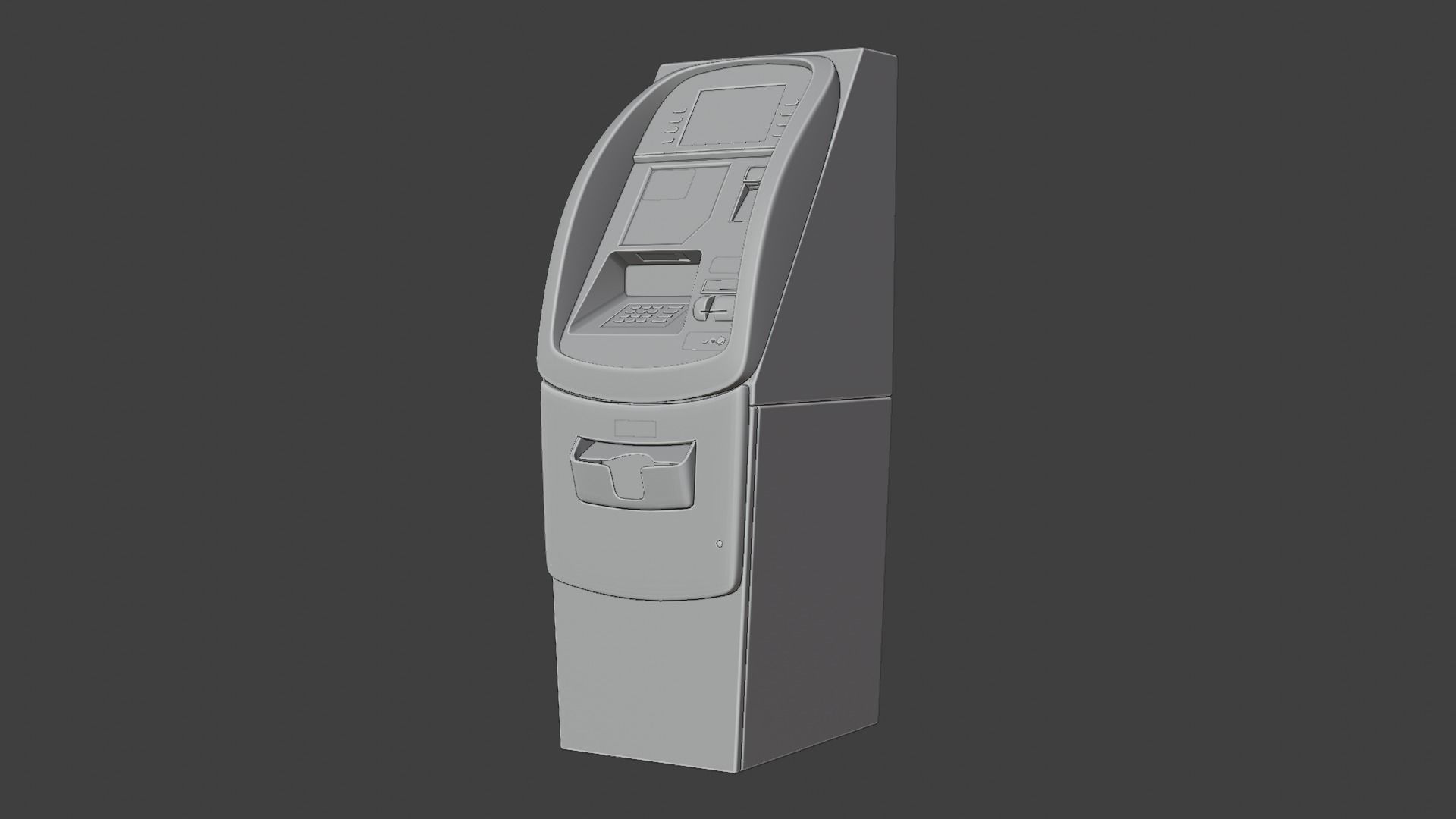 ATM on ground Low-poly 3D model_7
