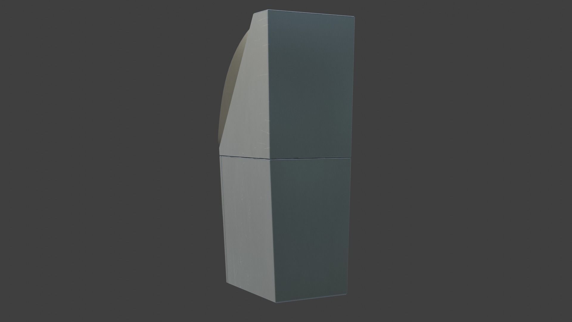 ATM on ground Low-poly 3D model_8