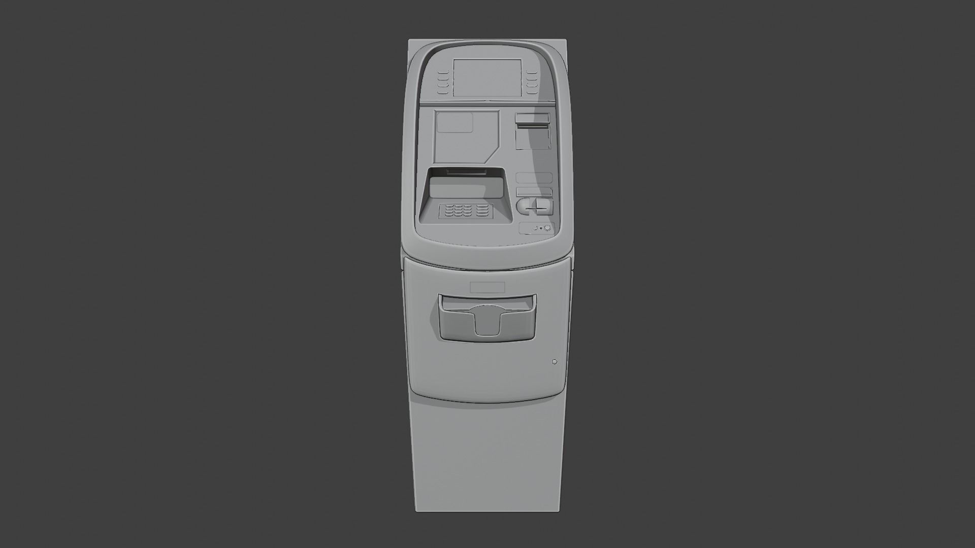 ATM on ground Low-poly 3D model_9