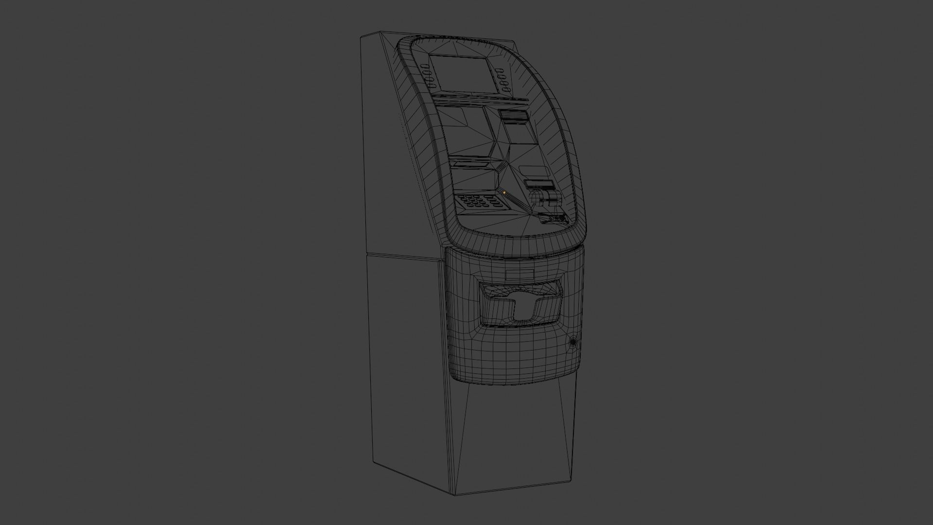 ATM on ground Low-poly 3D model_10