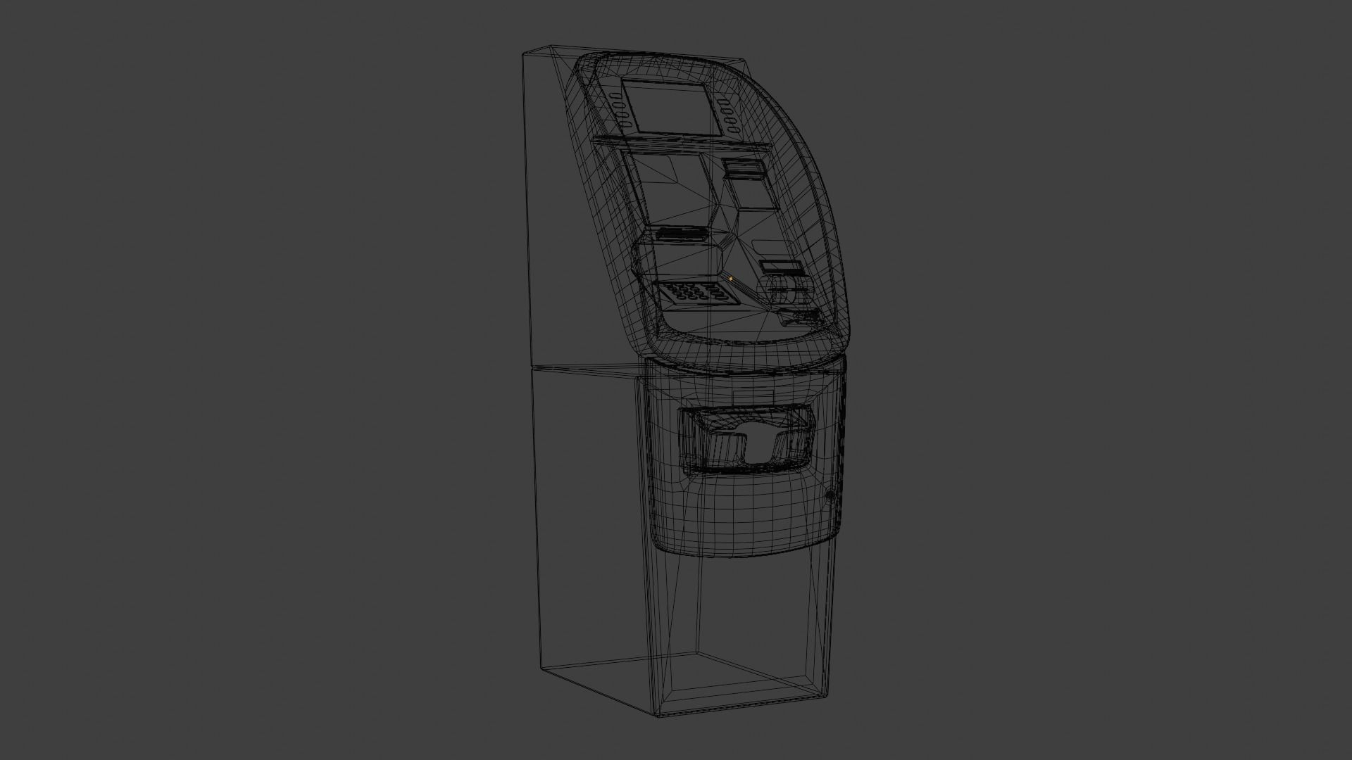 ATM on ground Low-poly 3D model_11