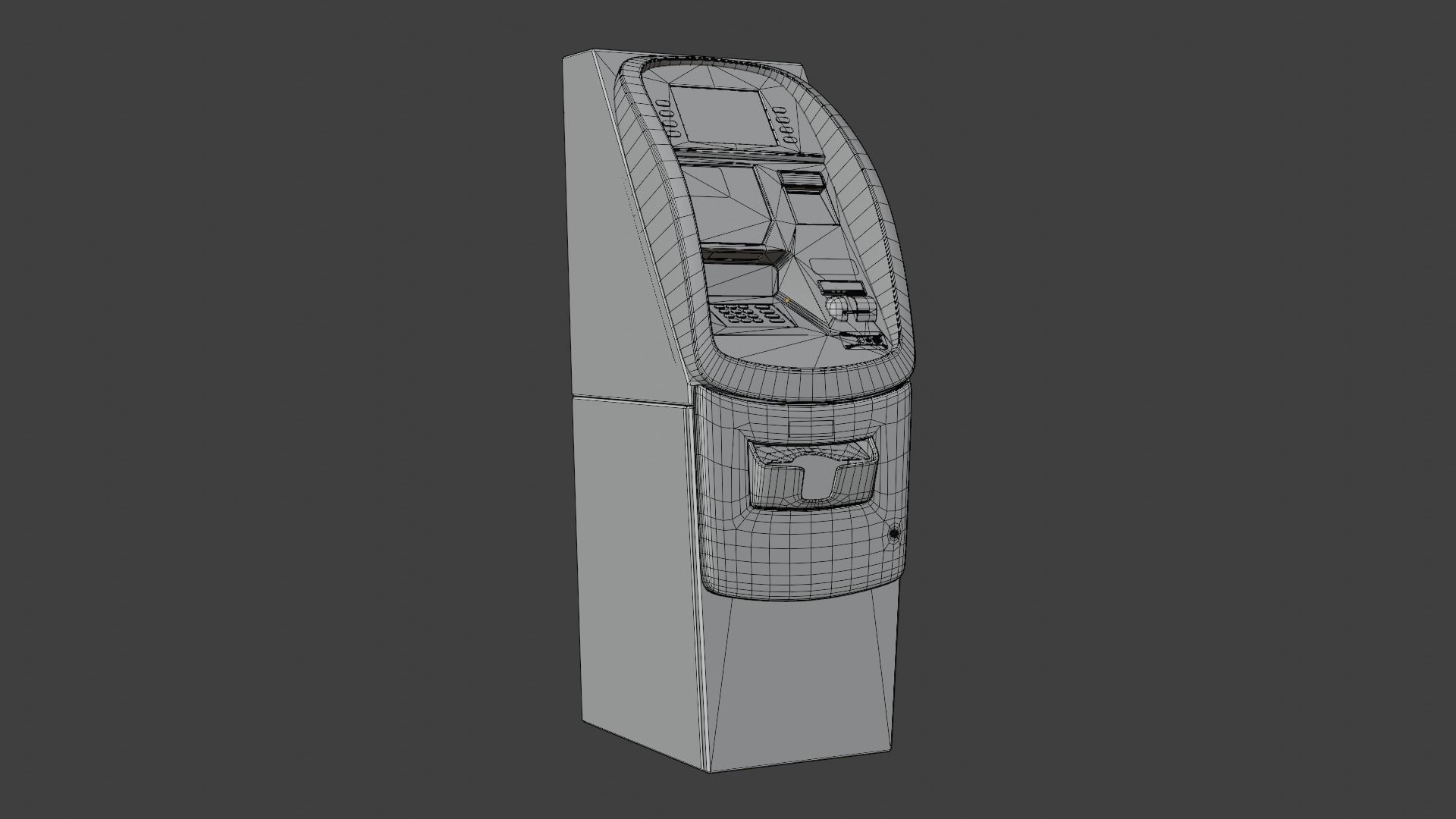 ATM on ground Low-poly 3D model_6