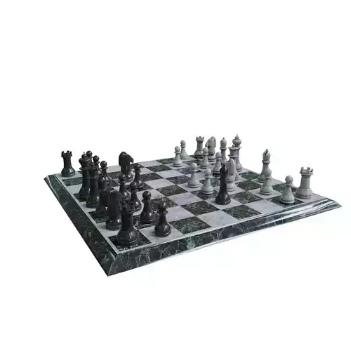 3D Chess Board and Individual Pieces