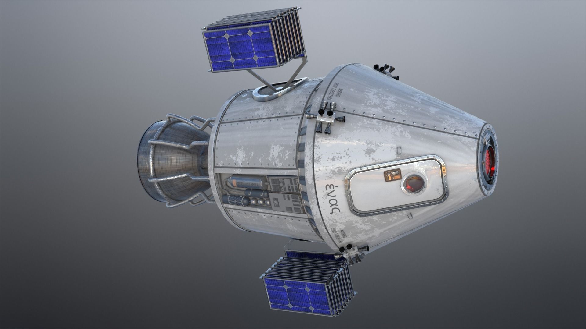 Spaceship 3D model_5