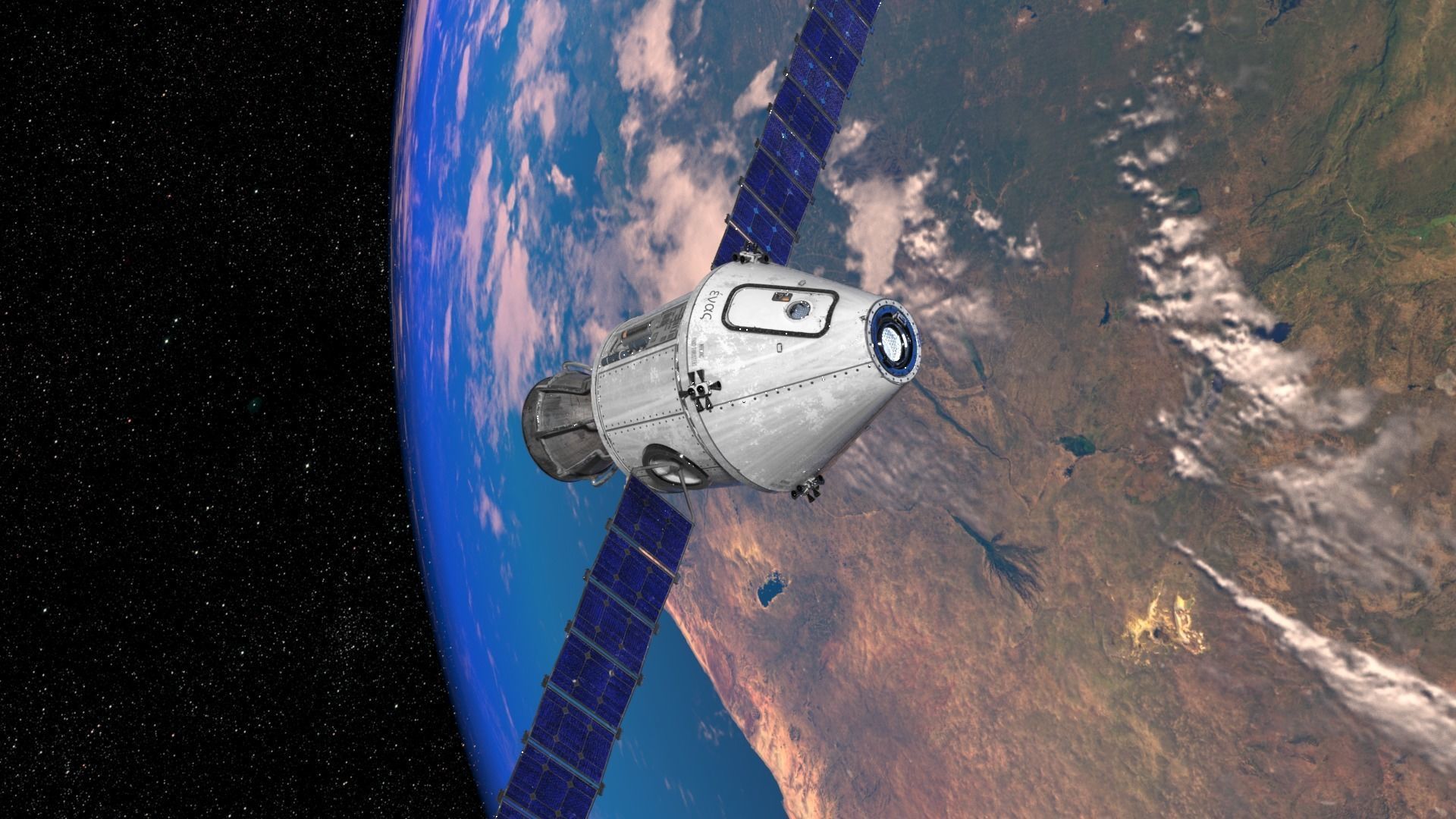 Spaceship 3D model_2