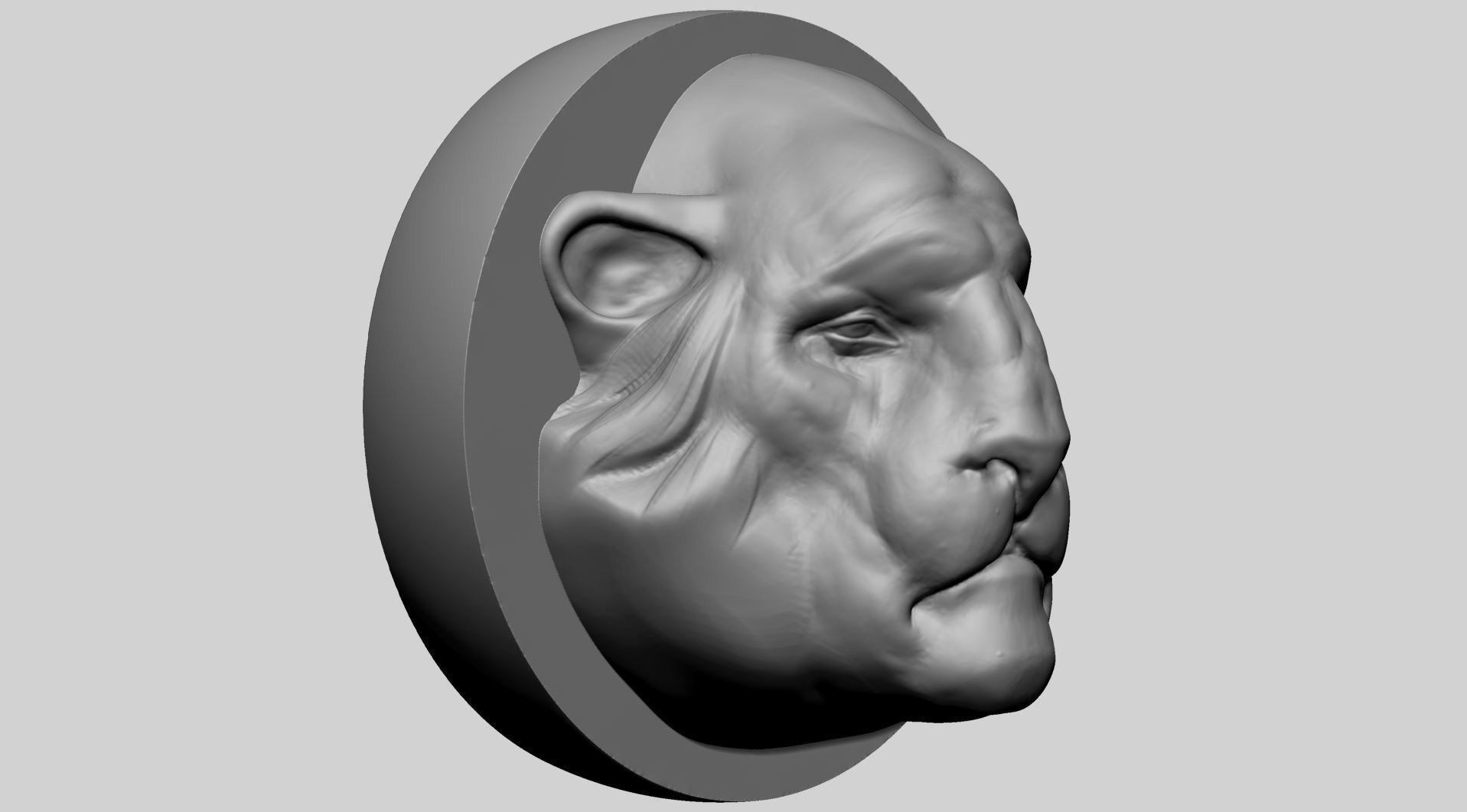 Creature Head Printable A 3D print model_1