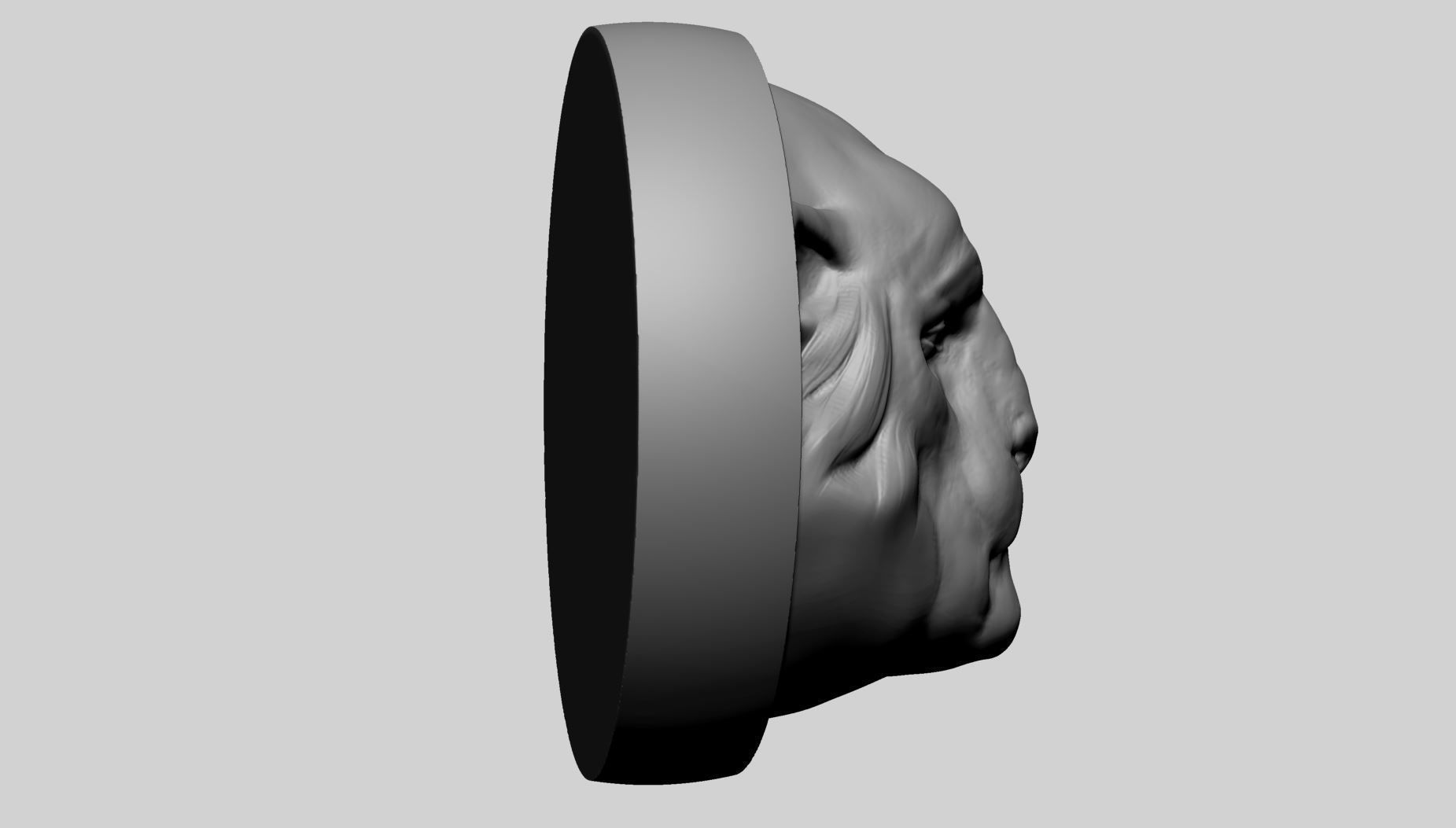 Creature Head Printable A 3D print model_3