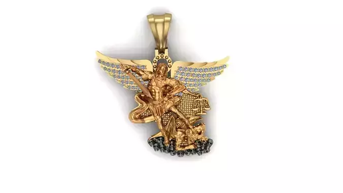 arcangel San miguel-Saint Miguel Archangel Charm ref yago 20gr 3D print model