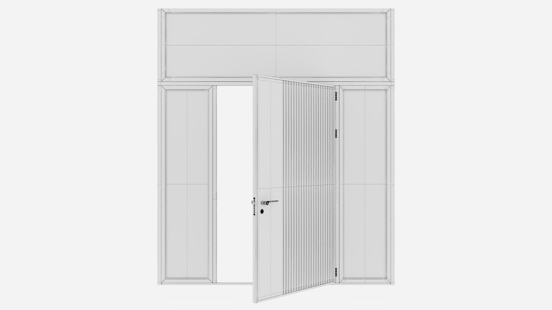 Aluminium door 26 3D model_6