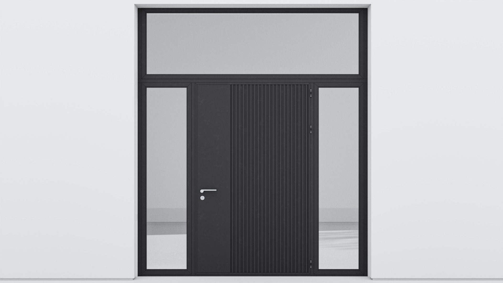 Aluminium door 26 3D model_1