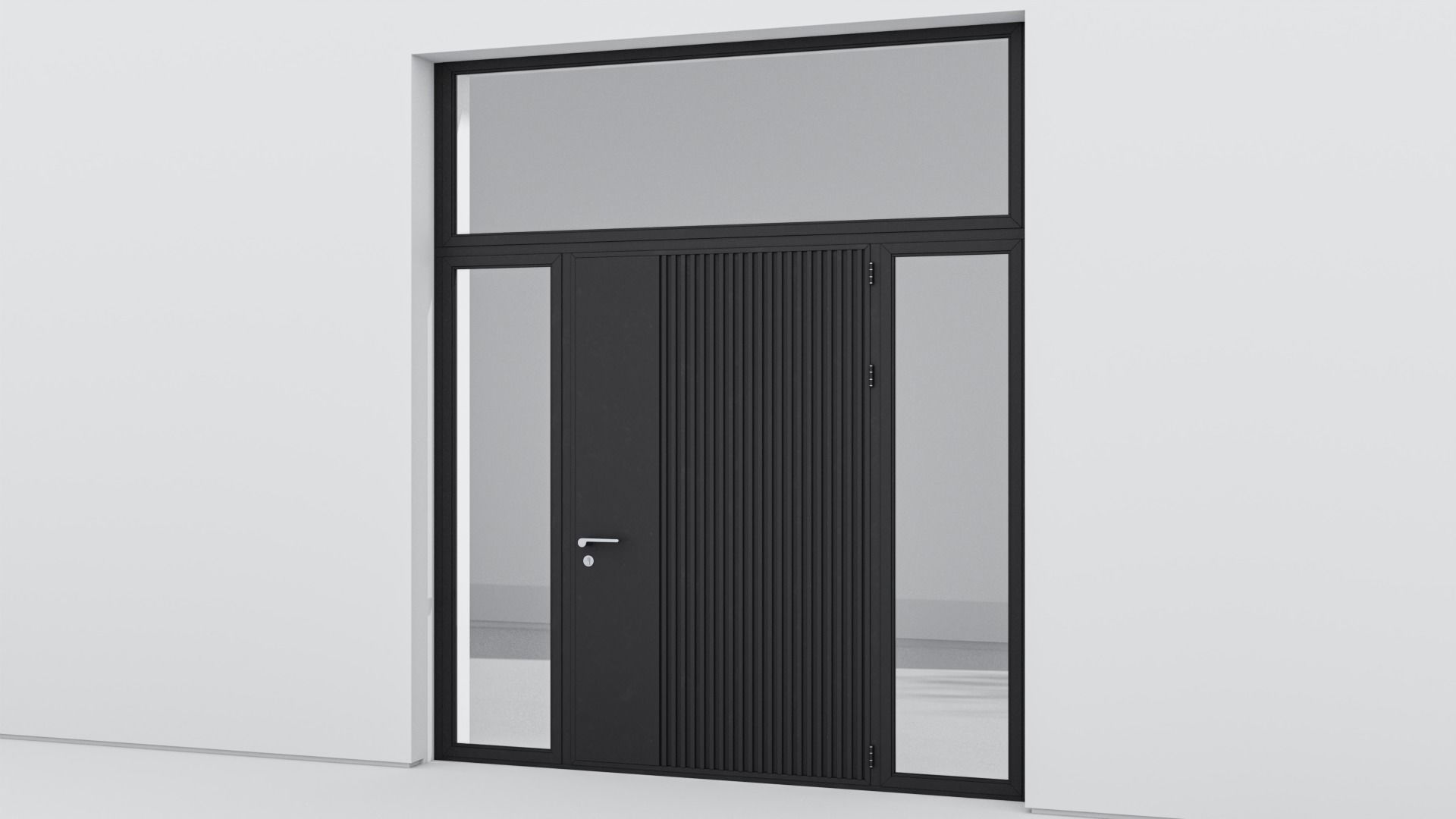 Aluminium door 26 3D model_2