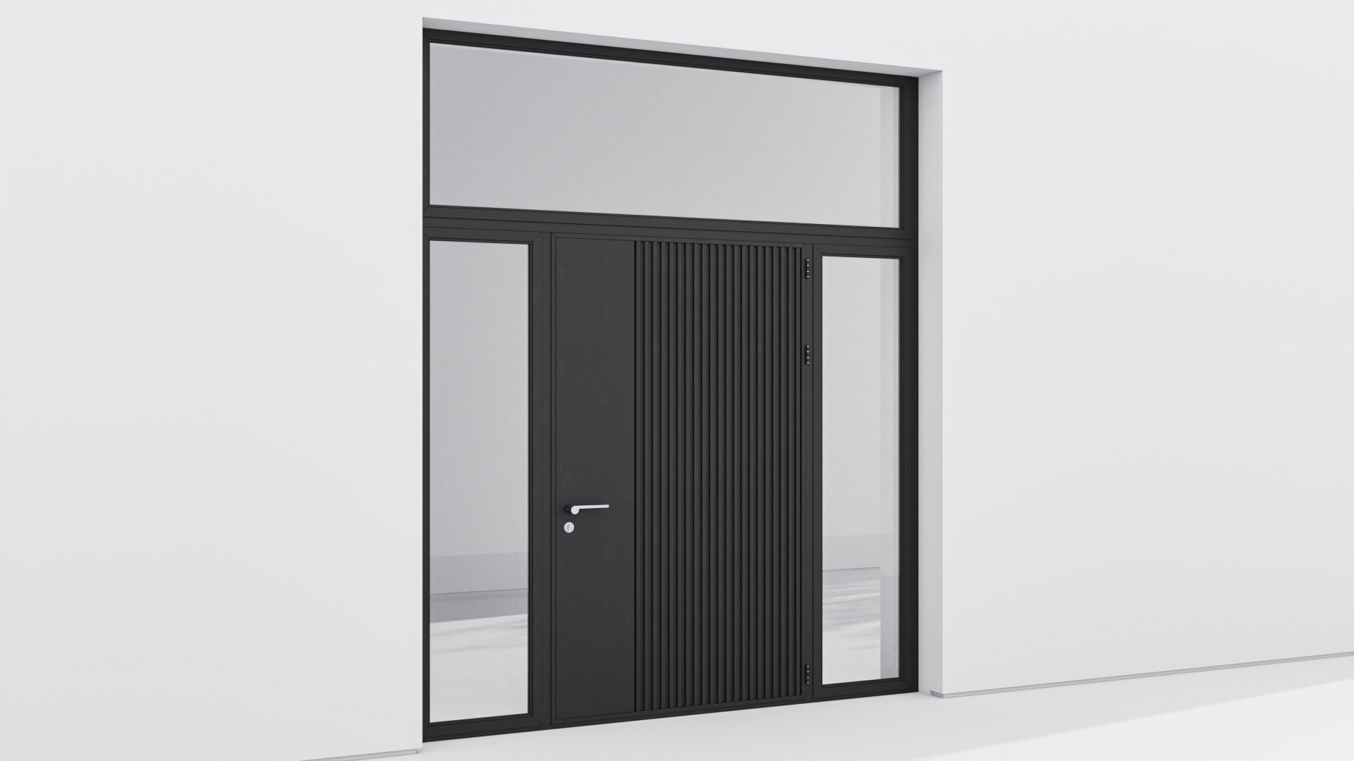 Aluminium door 26 3D model_4