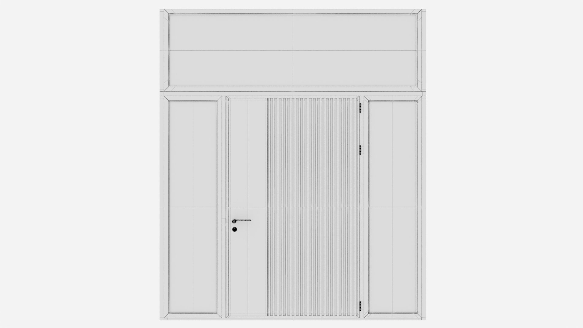 Aluminium door 26 3D model_5