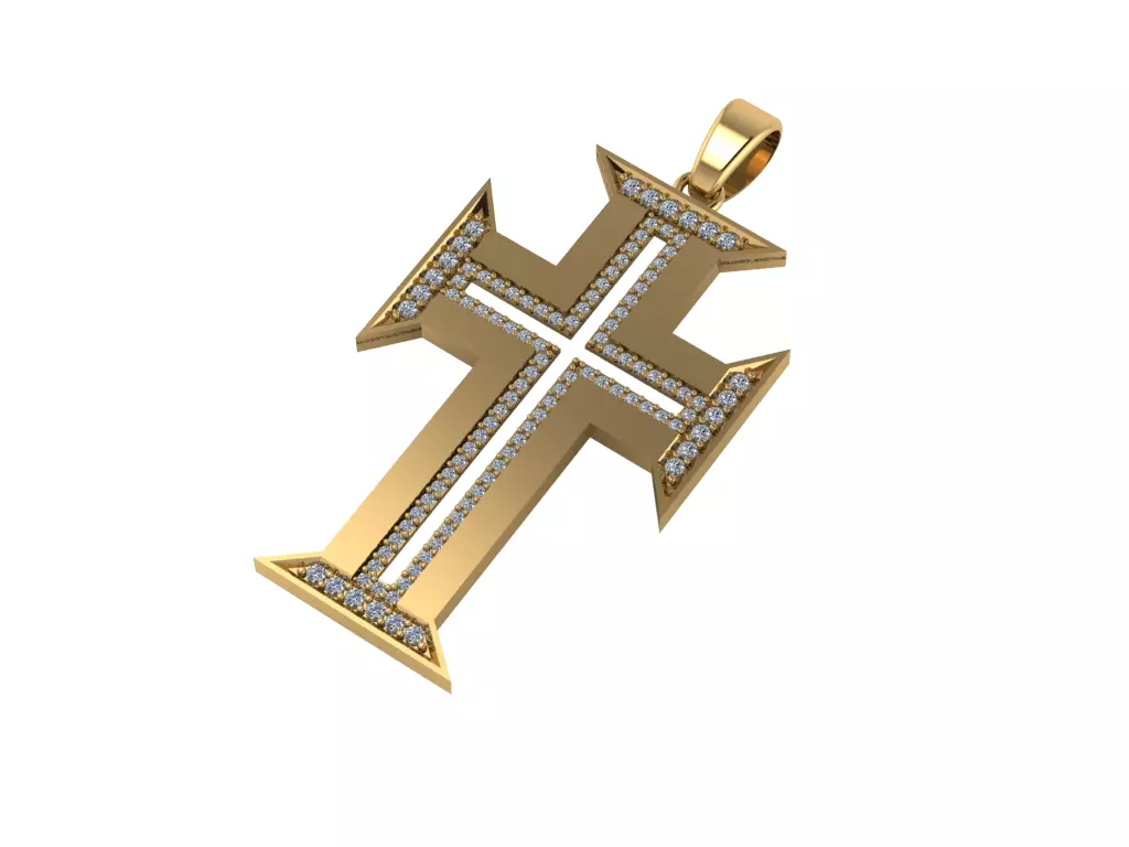 Portuguese malta cross 3D print model