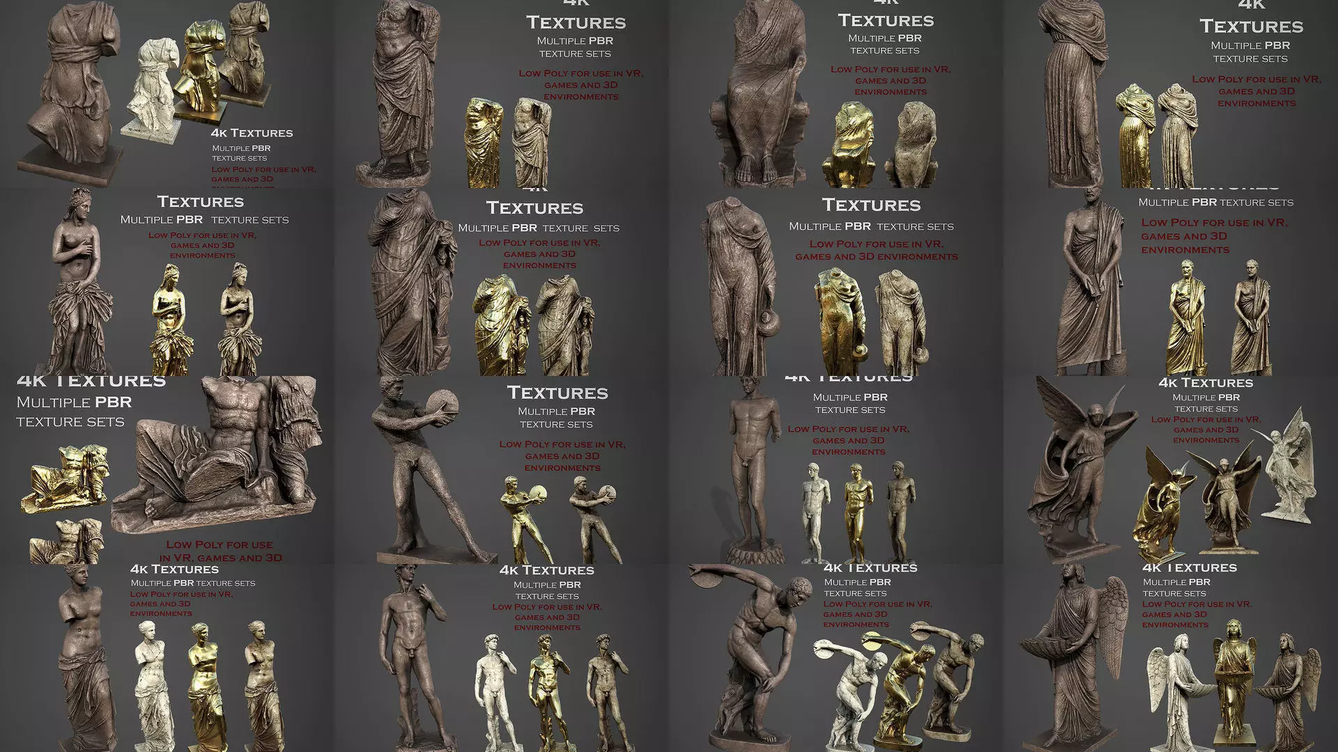 ancient statues variety collection 3 _0